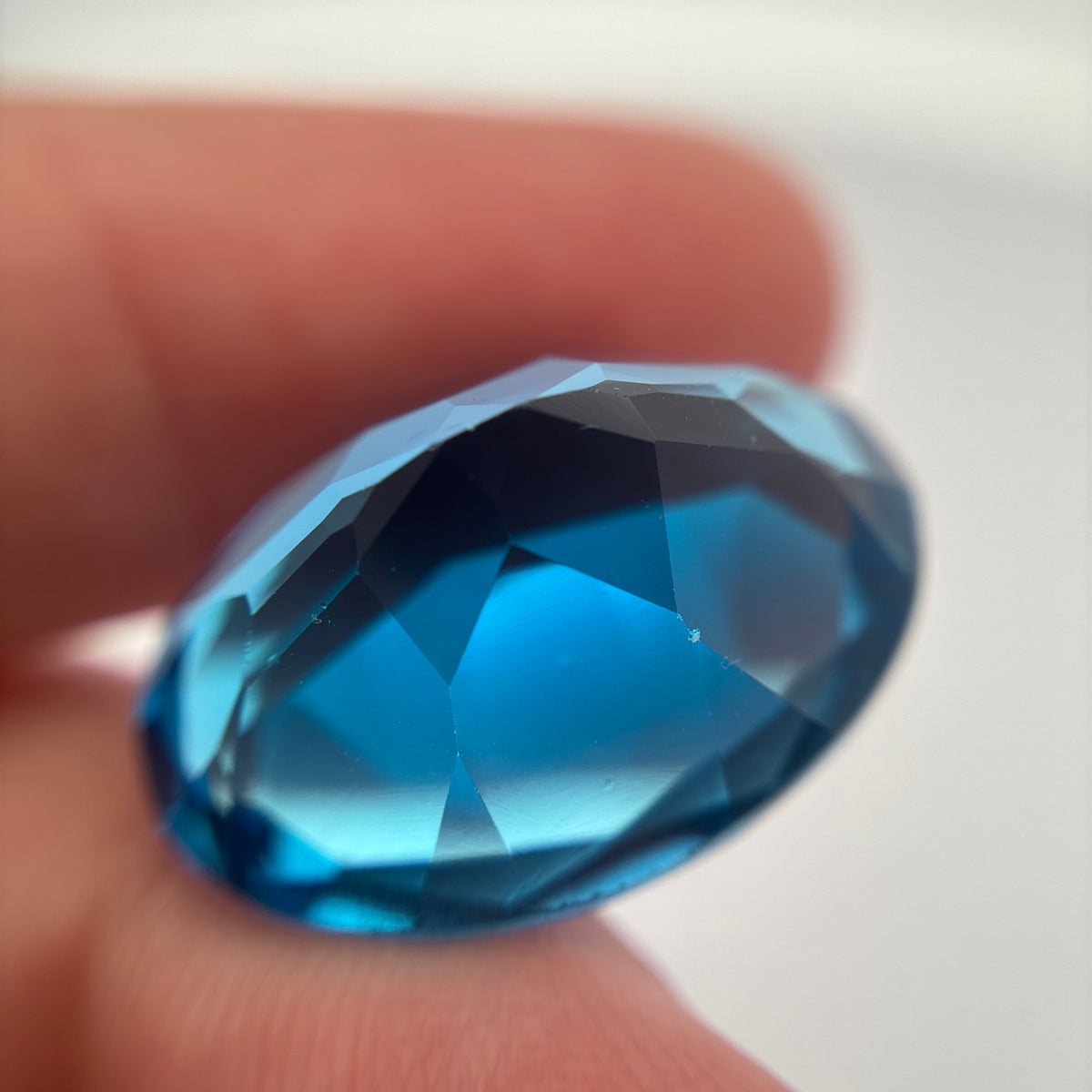 22x16mm Oval Cut Loose Blue Topaz 28 carats