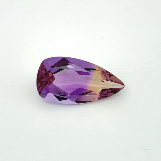 7.85 carat Ametrine, 19.8x10.4mm Purple and Yellow Quartz