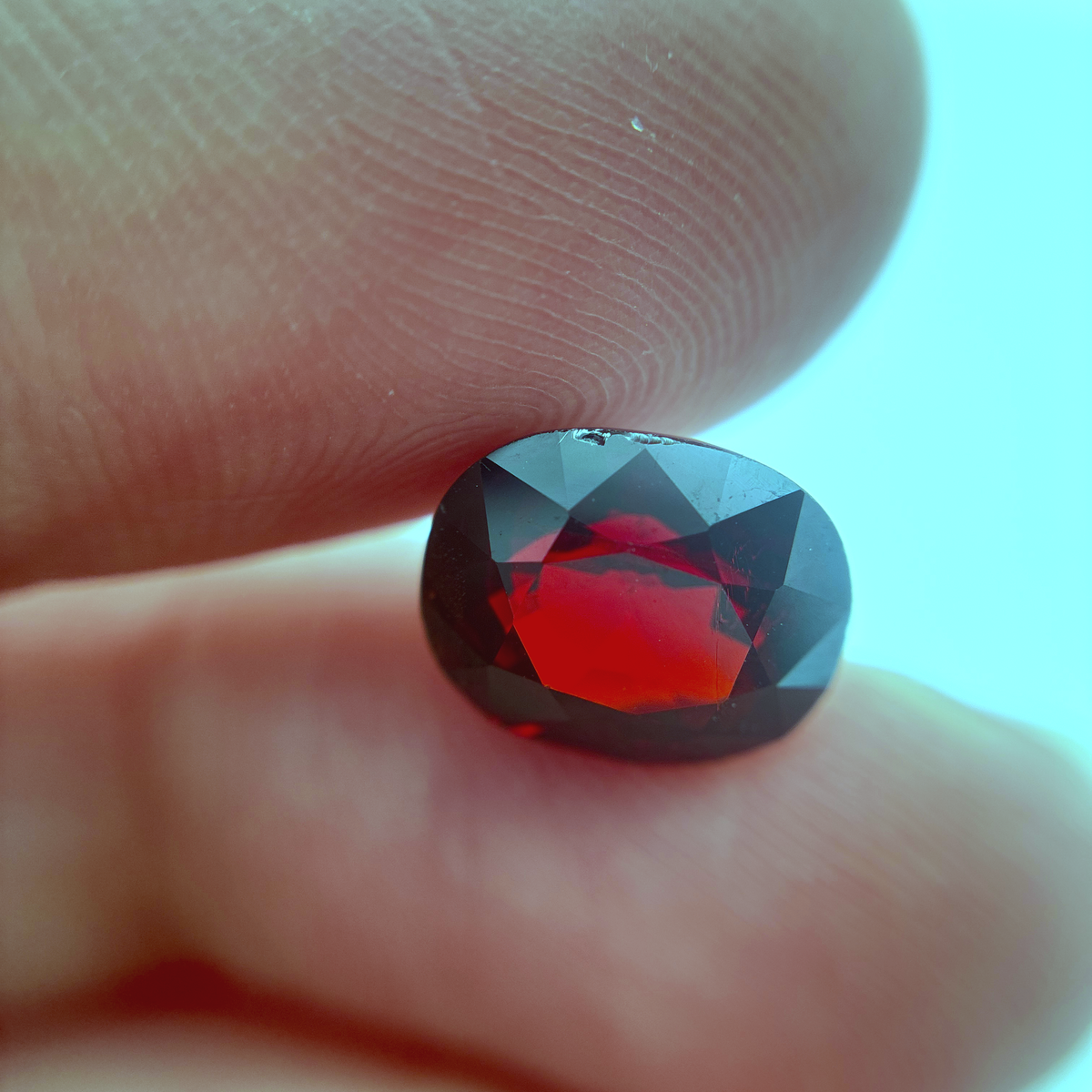 4.68 carat Deep Red Spessartite Garnet, 10x8.5mm