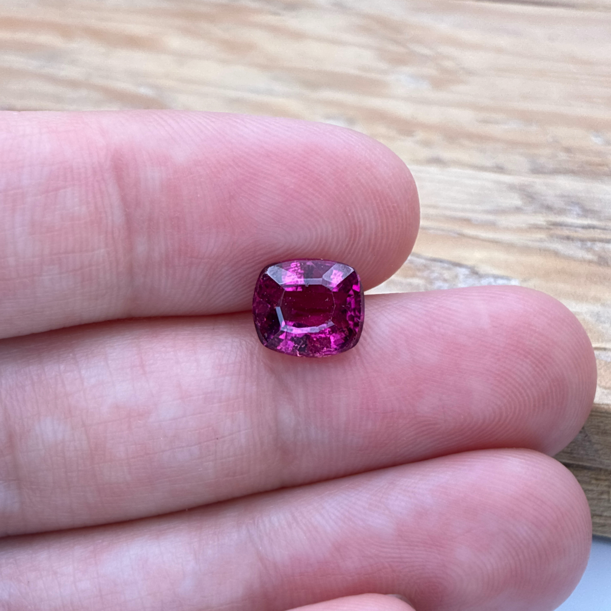 2.40 carat Pink Rubellite Tourmaline, 8.5x7.5mm Cushion