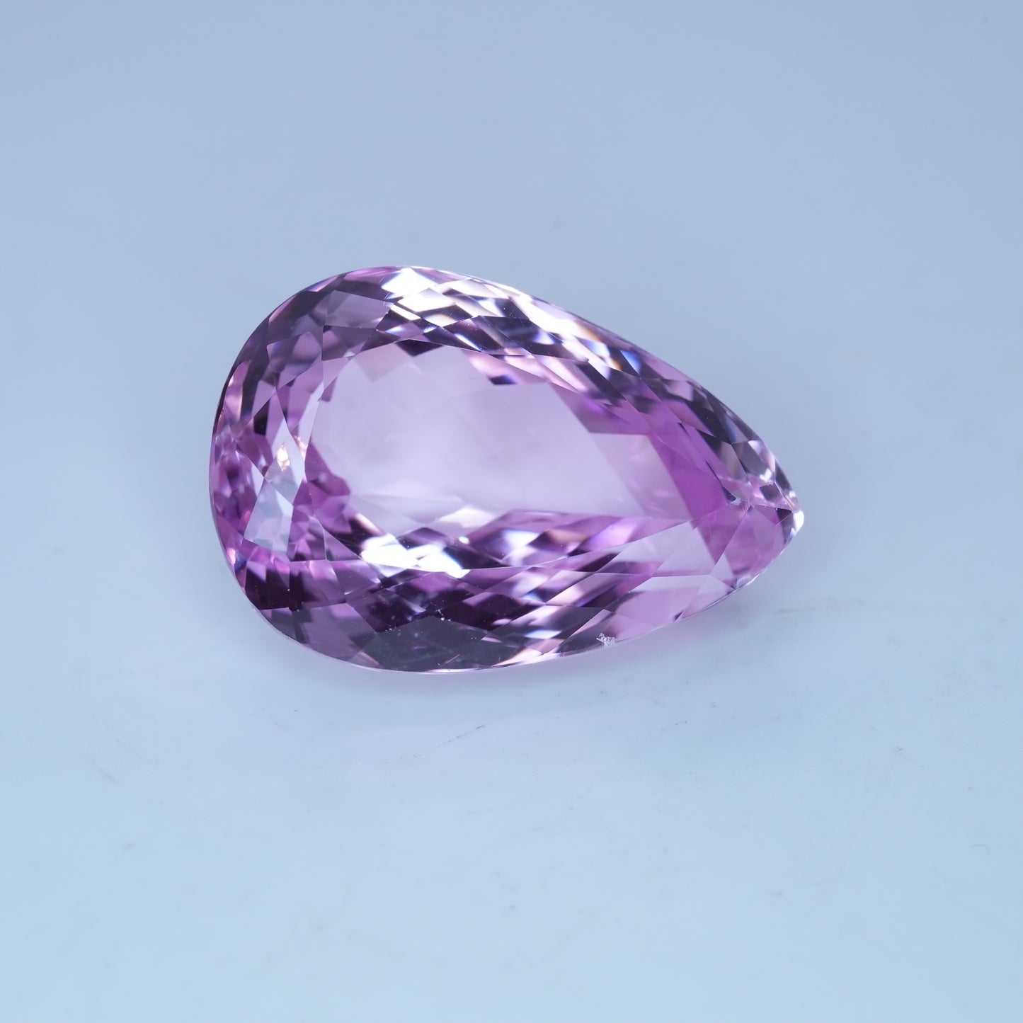 Pink Kunzite 37.26 carat 24.4x16.8mm Pear Cut