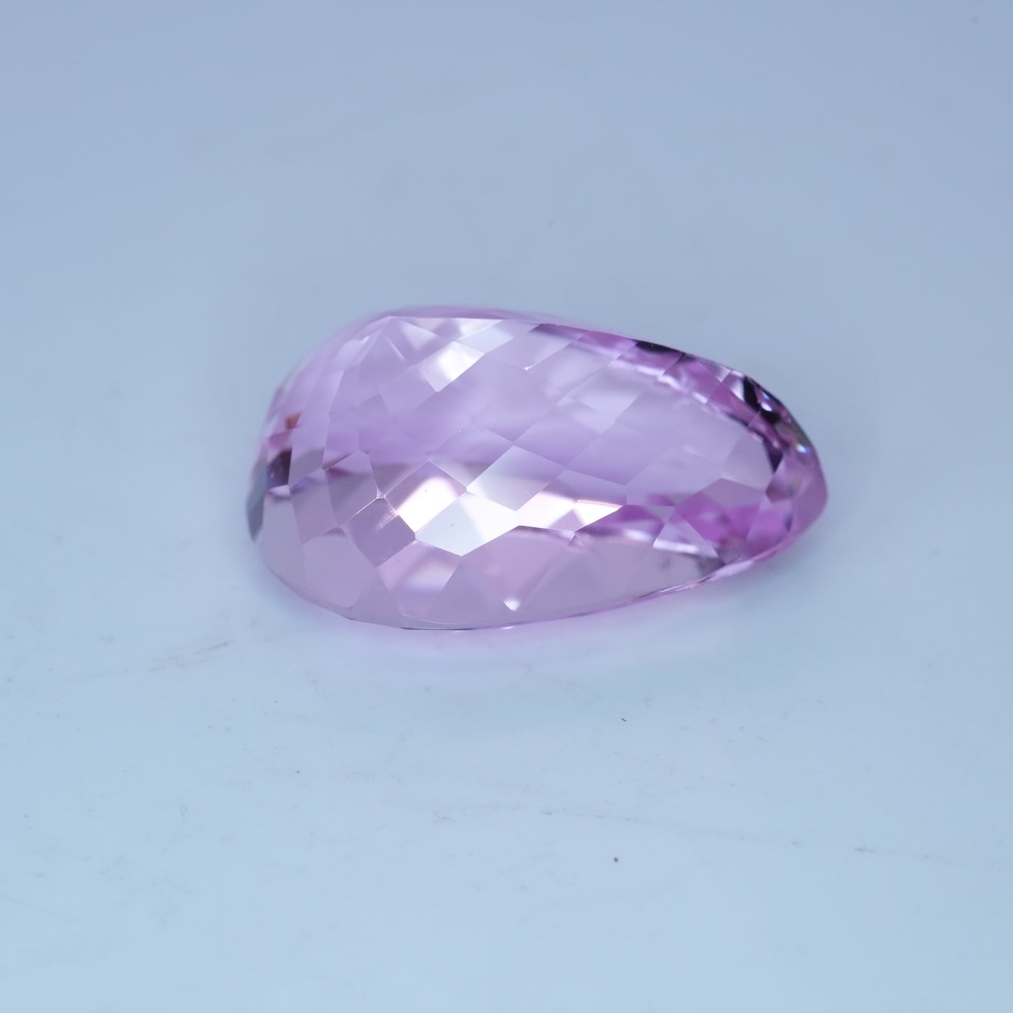 Pink Kunzite 37.26 carat 24.4x16.8mm Pear Cut