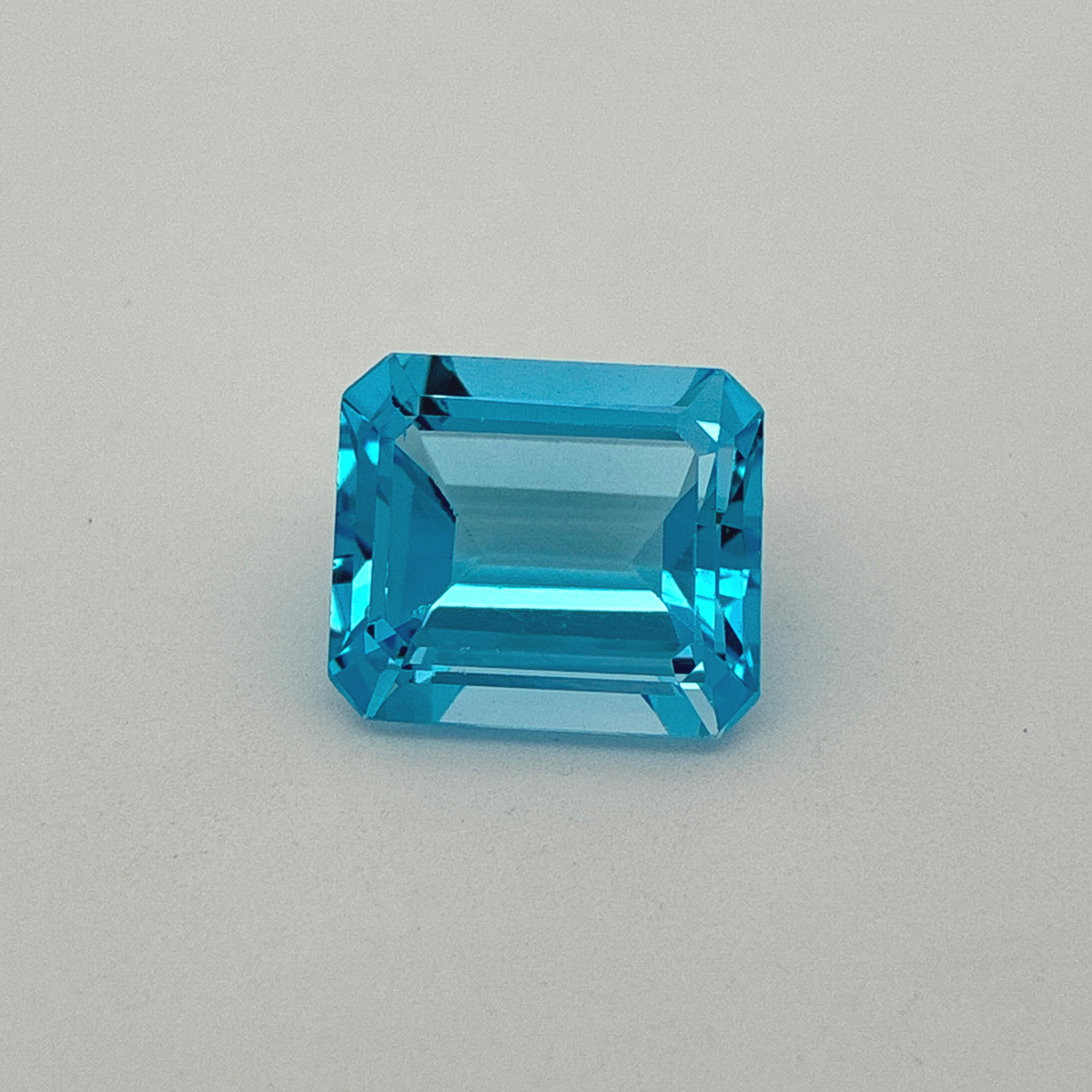 11.38 carat Emerald Cut Loose Blue Topaz