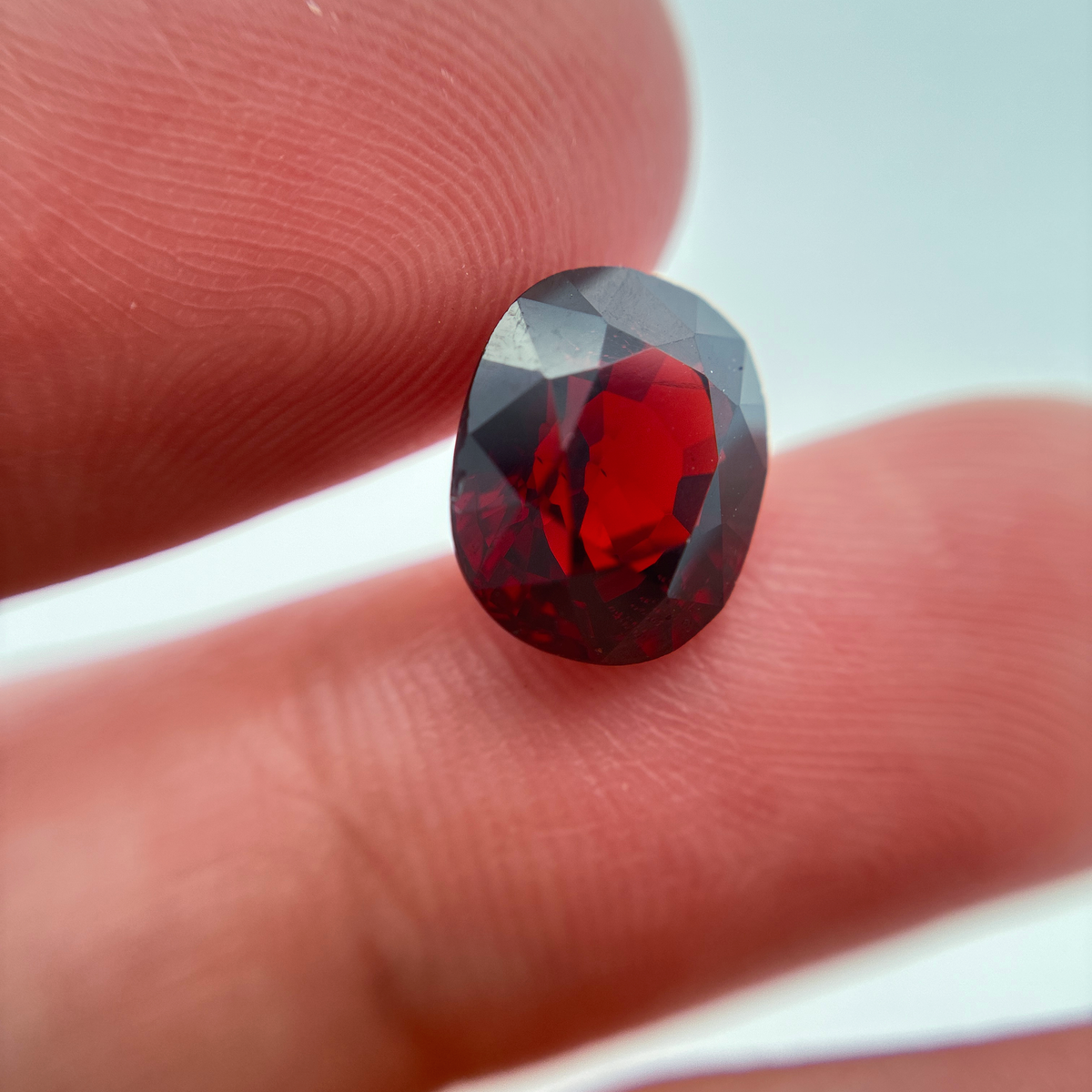 4.68 carat Deep Red Spessartite Garnet, 10x8.5mm