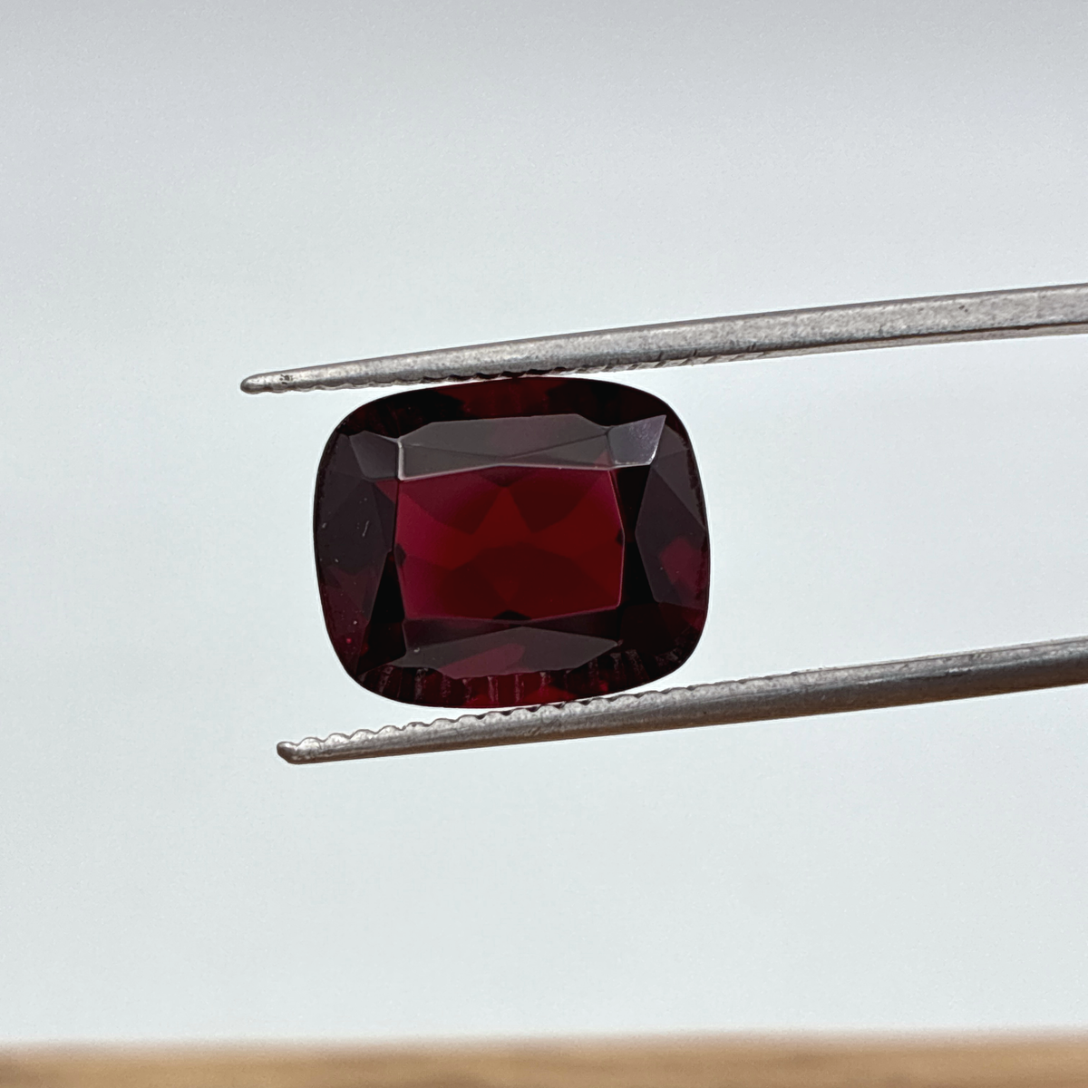 12x10mm Dark Red Lab Ruby, 6.36 carats
