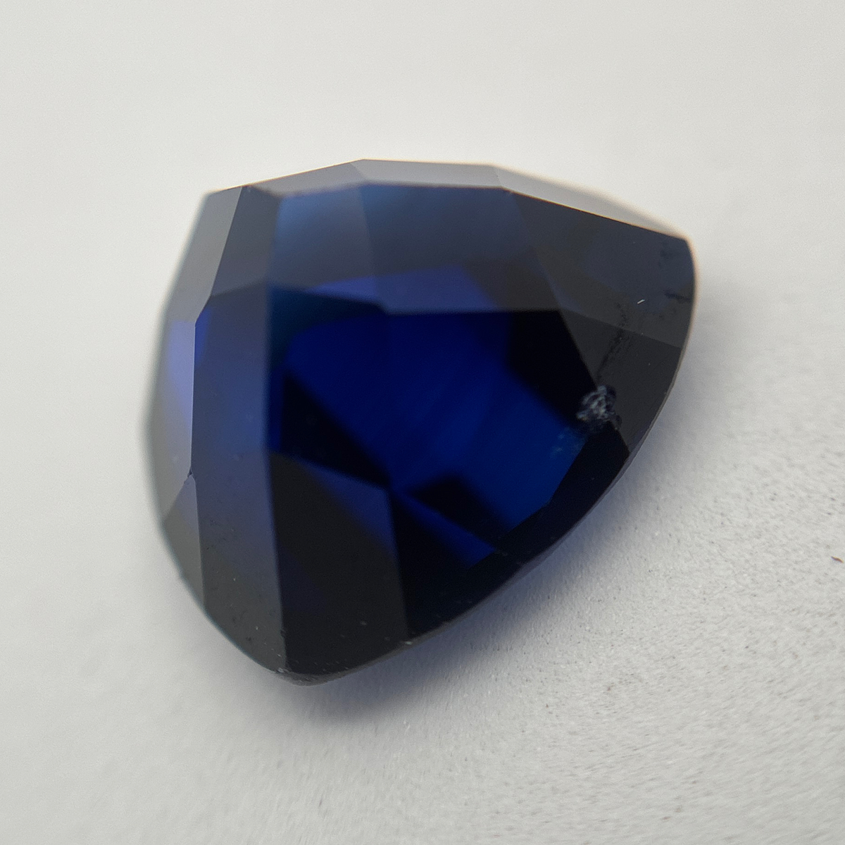 12mm Loose Trillion Cut Lab Created Blue Sapphire