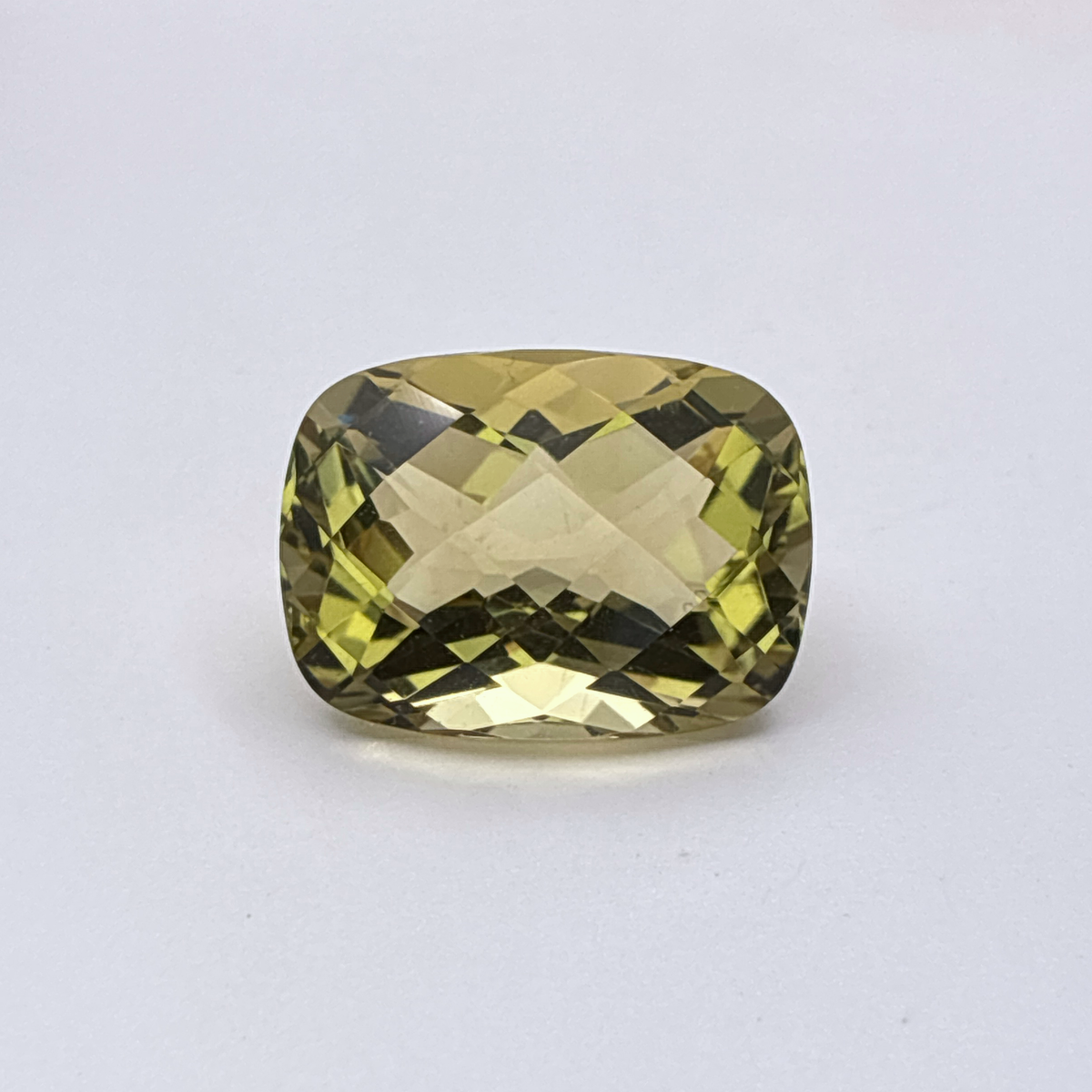18x13mm Yellow Citrine Cushion Cut, 13.93 Ct Faceted Loose Quartz