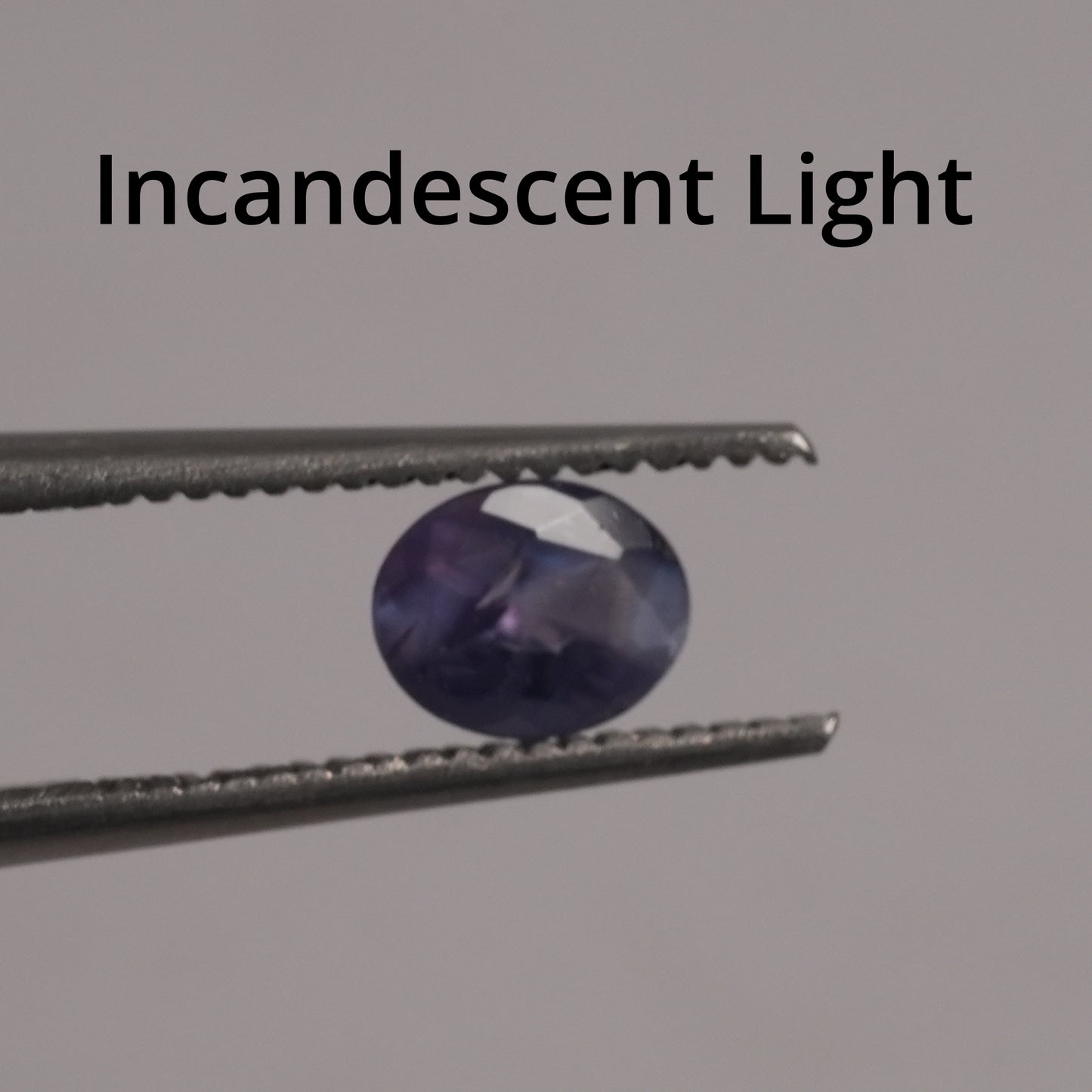 Natural Alexandrite 0.43 carat 5x4mm Oval Cut, Green to Purple Color Change