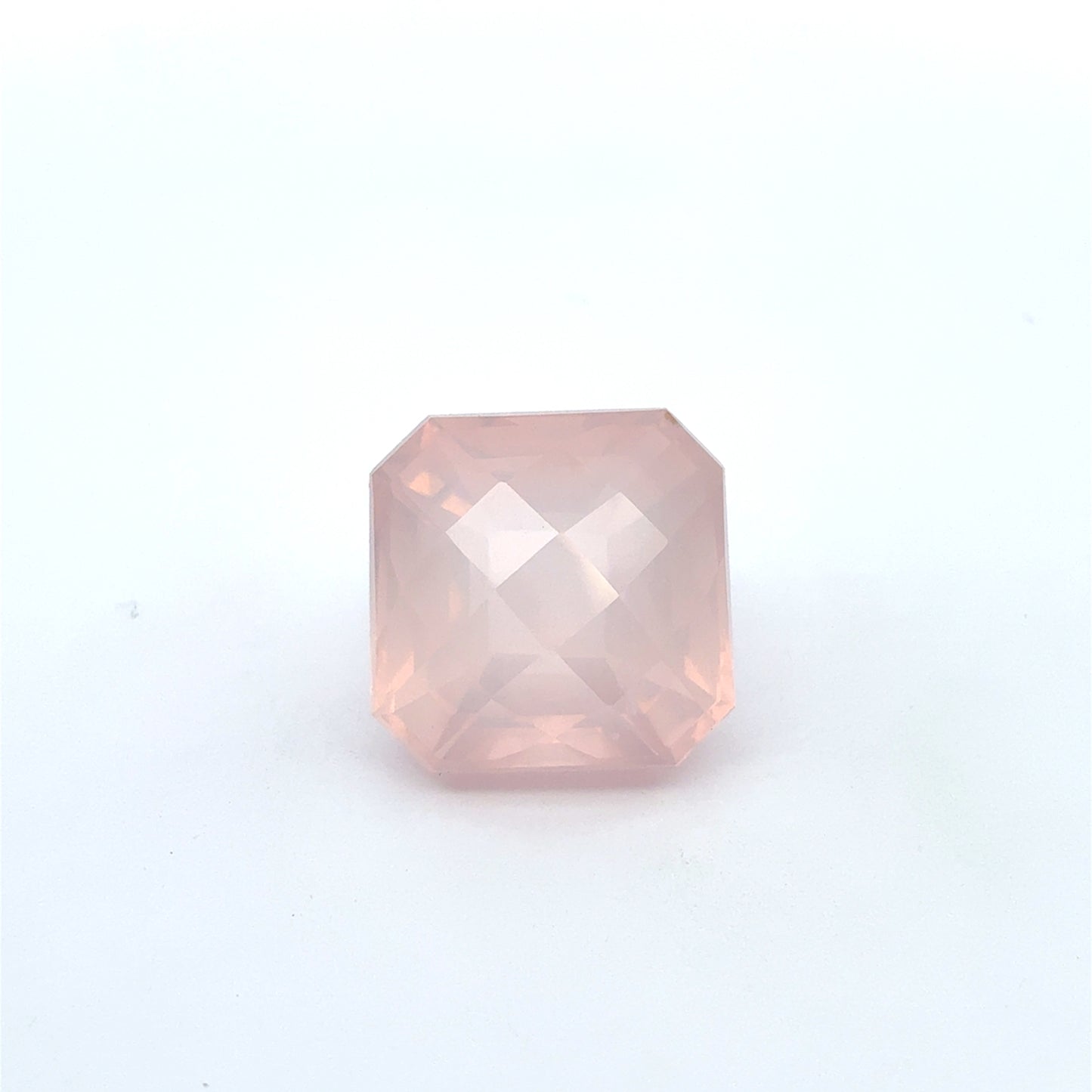 31 carat Rose Quartz 18 mm Square cut Gemstone