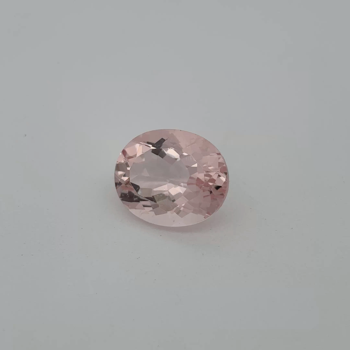 11x9mm Loose Oval Cut Morganite, 3.51 carat