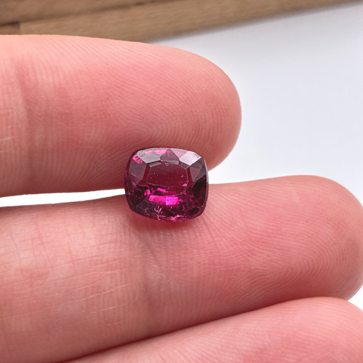 2.40 carat Pink Rubellite Tourmaline, 8.5x7.5mm Cushion