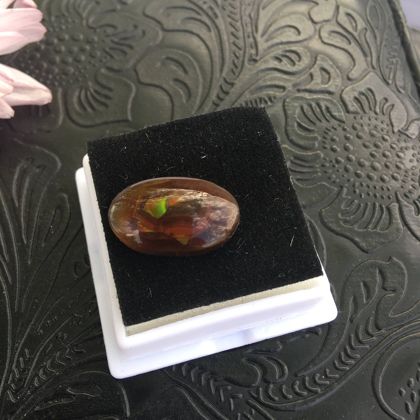 19x12mm Fire Agate over 9 carats oval loose Cabochon Gemstone