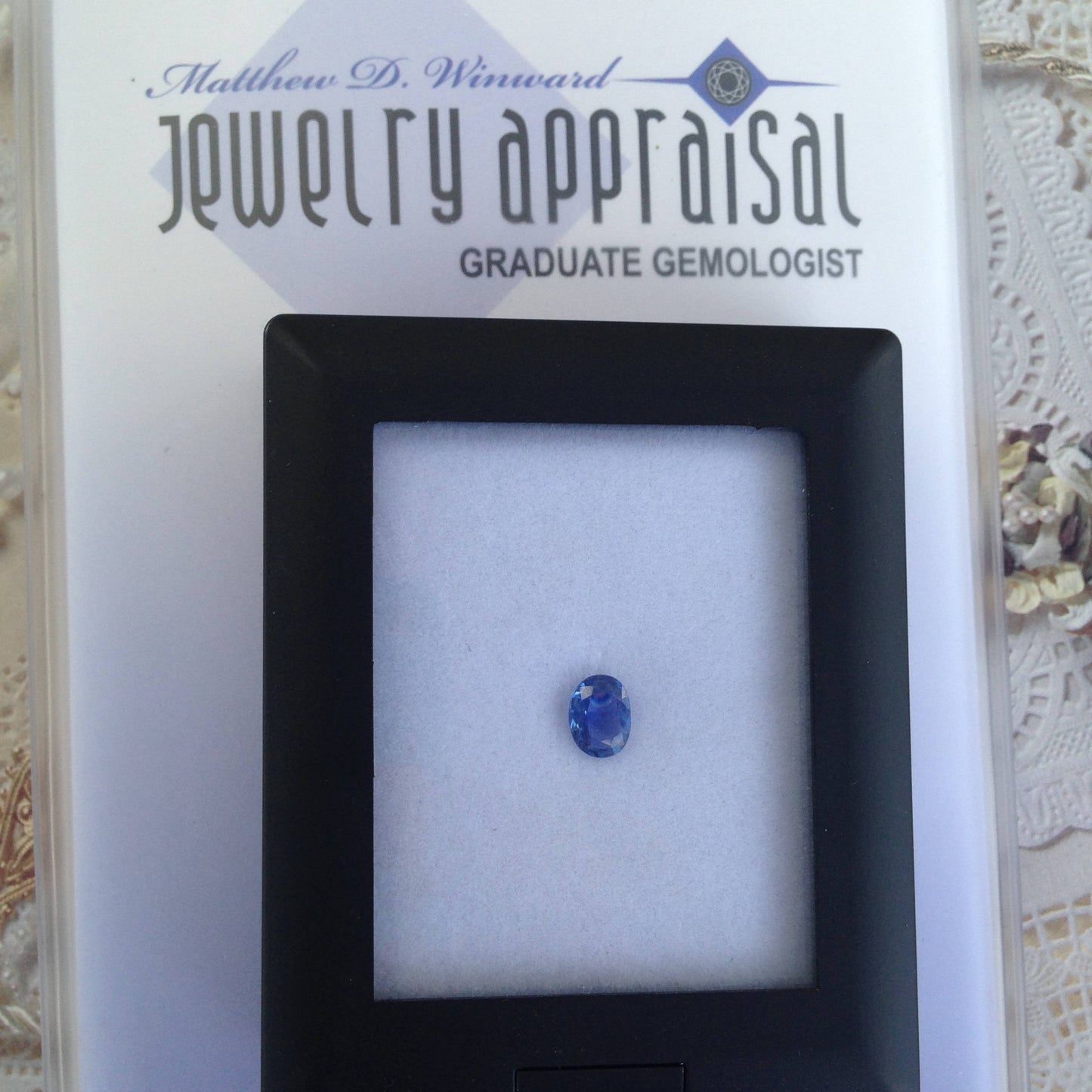 Unheated Certified Natural Blue Sapphire 7.58x5.76mm Oval Corundum Wholesale Gem 1 carat Faceted Loose Unmounted Appraised Gemstone No Heat