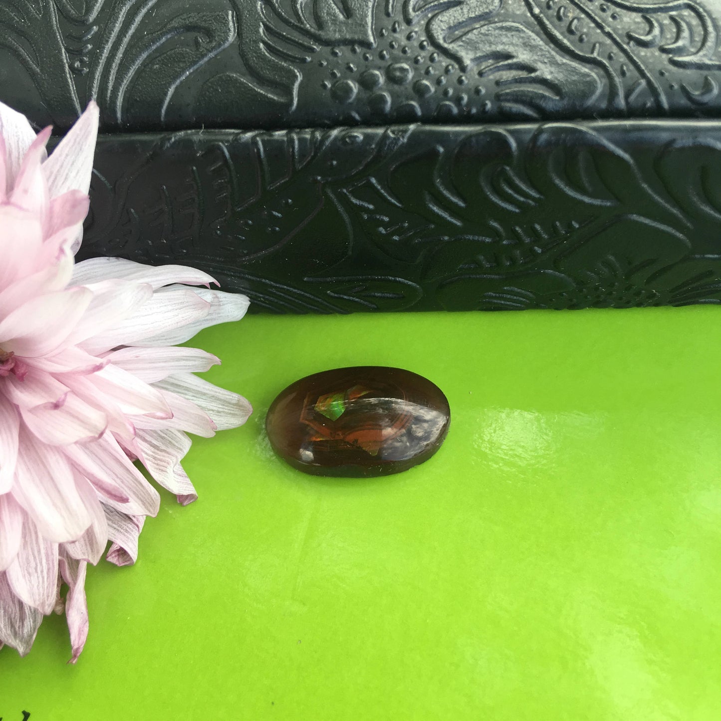 19x12mm Fire Agate over 9 carats oval loose Cabochon Gemstone