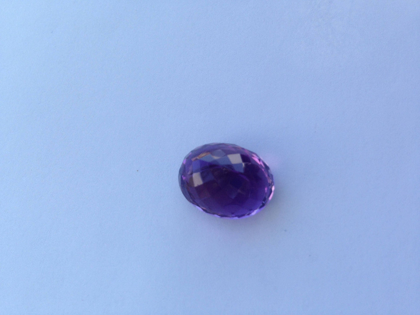 17.4 Carat 18x14mm Oval Purple Amethyst Nice Cut Loose Gem Wholesale Gemstone Faceted For Gold Jewelry February Birthstone Large