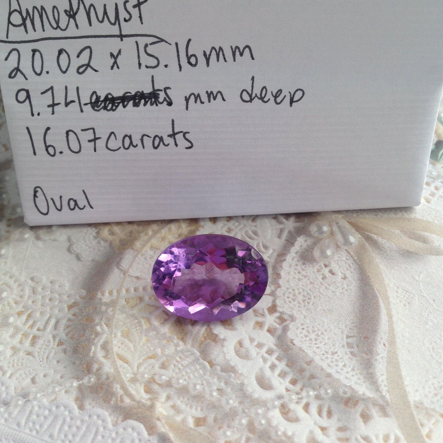 20x15mm Oval Purple Amethyst 16 Carat Nice Cut Loose Wholesale Gemstone February Birthstone