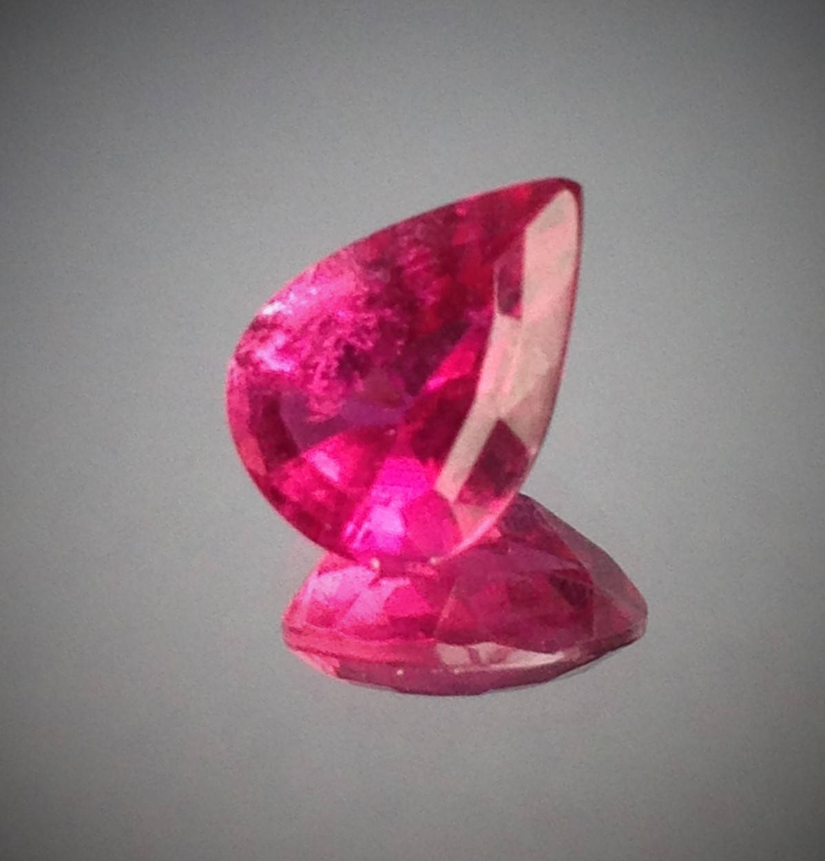 UGL-USA Certified Natural Deep Hot Pink Tourmaline 1.31 carats Pear Cut Faceted 8.6 x 6 mm Loose Gemstone Gorgeous Color, Rare Color