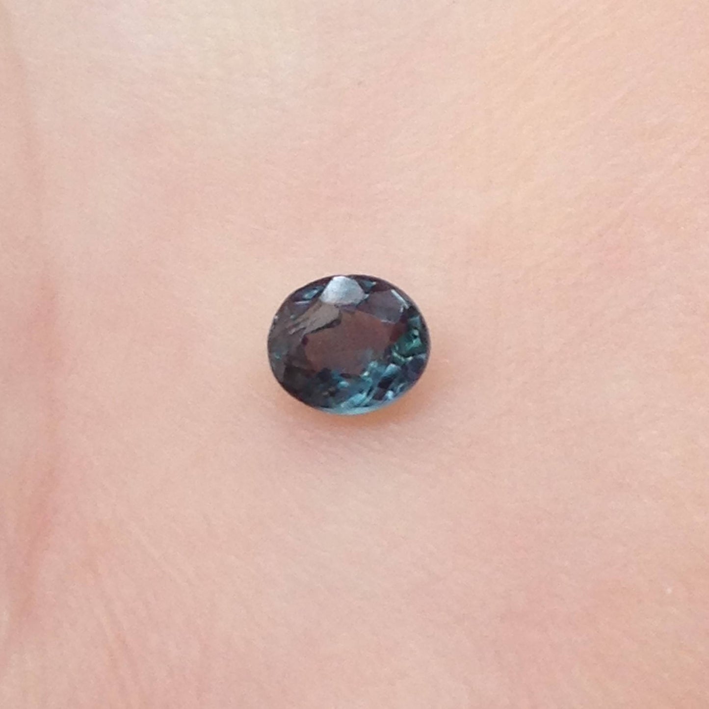 0.26cts Natural Alexandrite Chrysoberyl 4.2x3.6 mm Blue Green Purple Loose Real Gemstone Faceted Gem Rare Carat Color Change