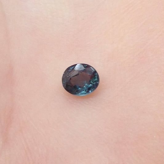 0.26cts Natural Alexandrite Chrysoberyl 4.2x3.6 mm Blue Green Purple Loose Real Gemstone Faceted Gem Rare Carat Color Change