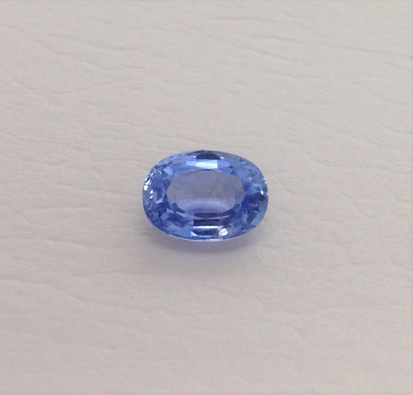 1.54 Carat Natural Ice Blue Sapphire 7.2x5.3mm Oval Corundum Light Blue Wholesale Gem Faceted Loose Gemstone, Heat Only