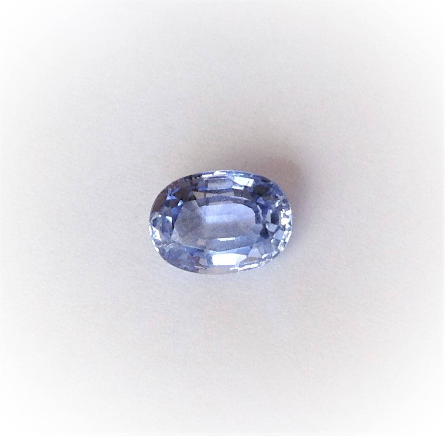 1.54 Carat Natural Ice Blue Sapphire 7.2x5.3mm Oval Corundum Light Blue Wholesale Gem Faceted Loose Gemstone, Heat Only