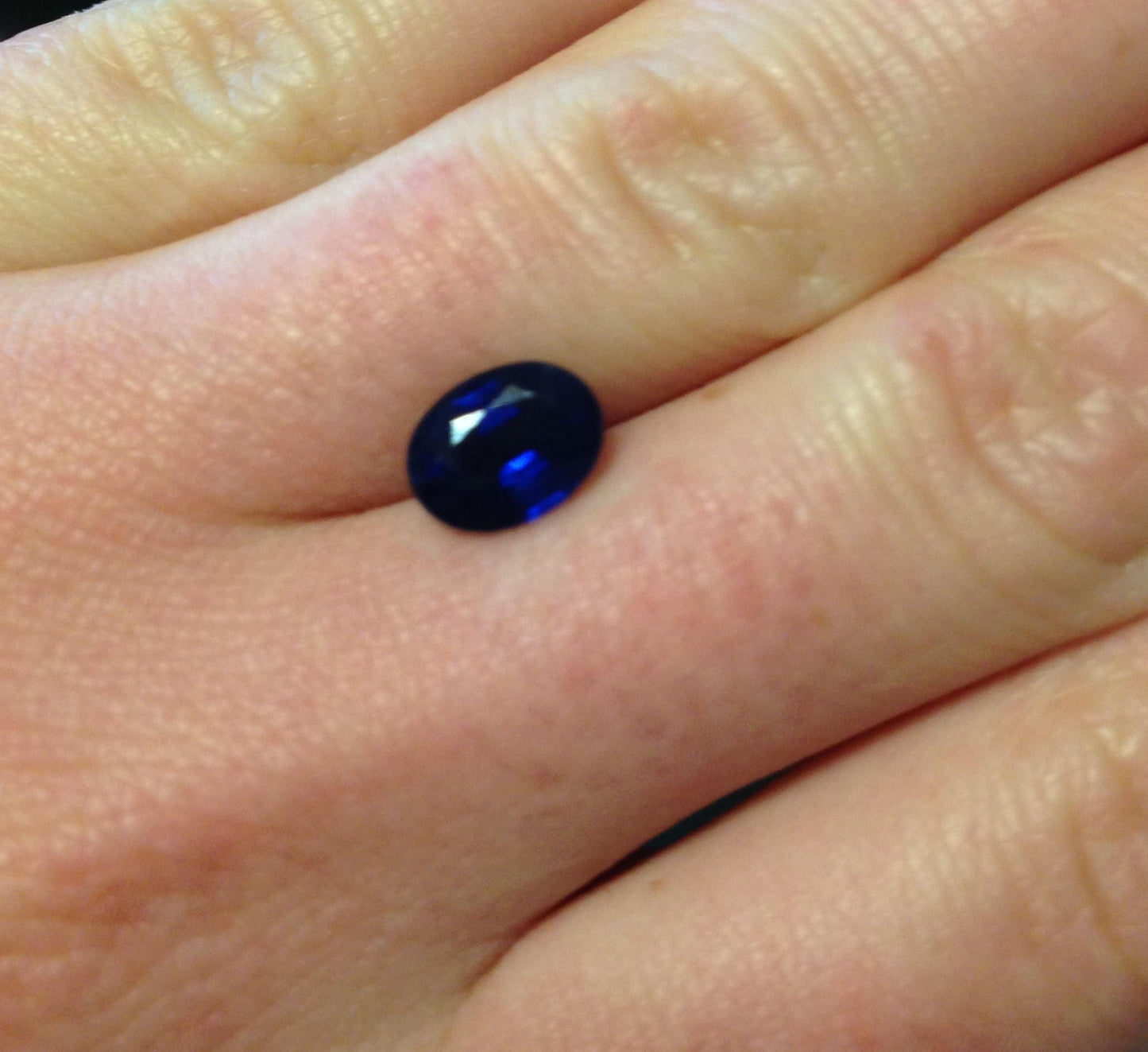 Natural Blue Sapphire 8x6mm 1.69 Carats Oval Corundum Wholesale Gem Faceted Loose Unmounted Gemstone Fancy, Heat Only, Earth Mined, Genuine
