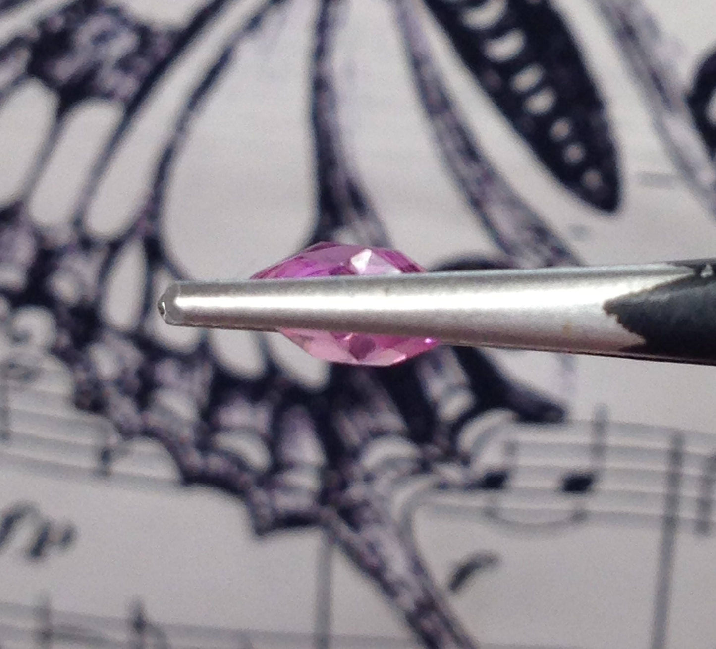 8x8mm 2.4 cts Synthetic Pink Sapphire Double Rose Cut Heart gemstones loose unmounted for gold jewelry making design man made lab grown