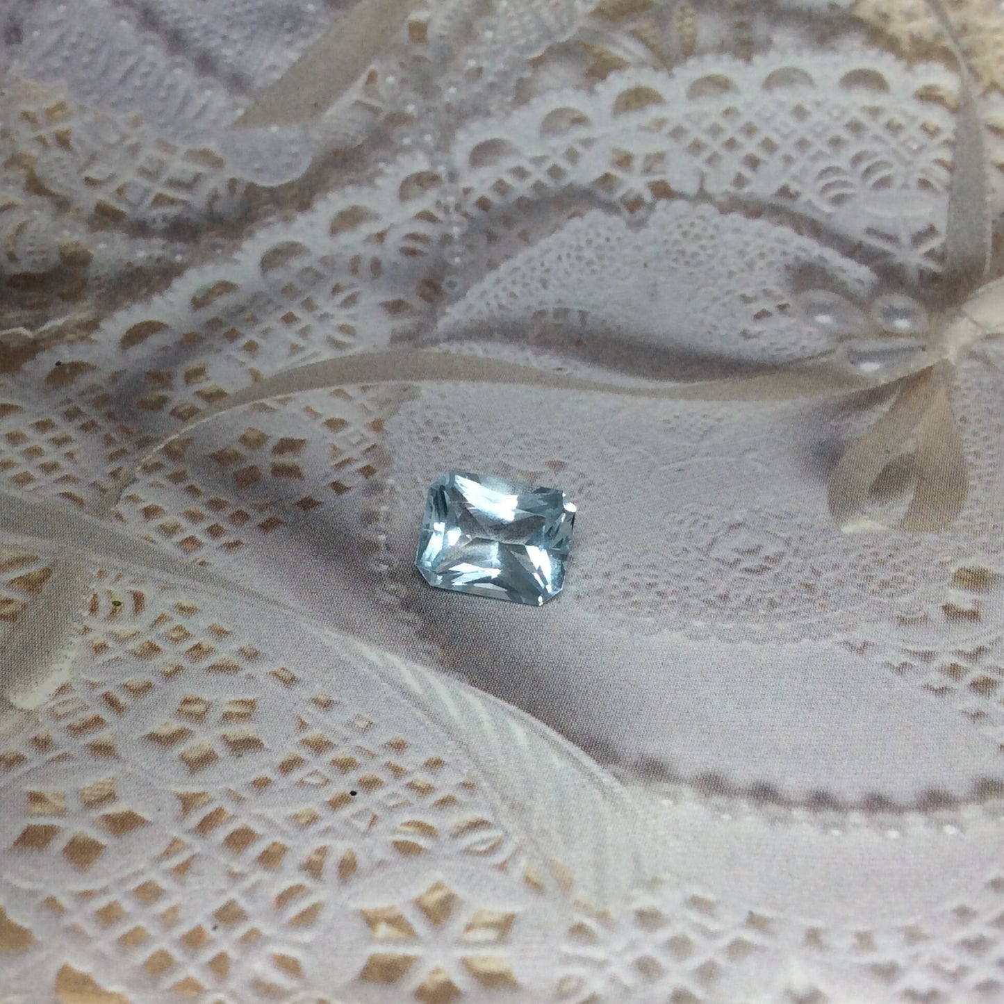 9x7mm Natural Light Blue Aquamarine 2 Carat Light Blue Gem Rectangle Cut Loose Faceted Gemstone Beryl March Birthstone  Wholesale Gem