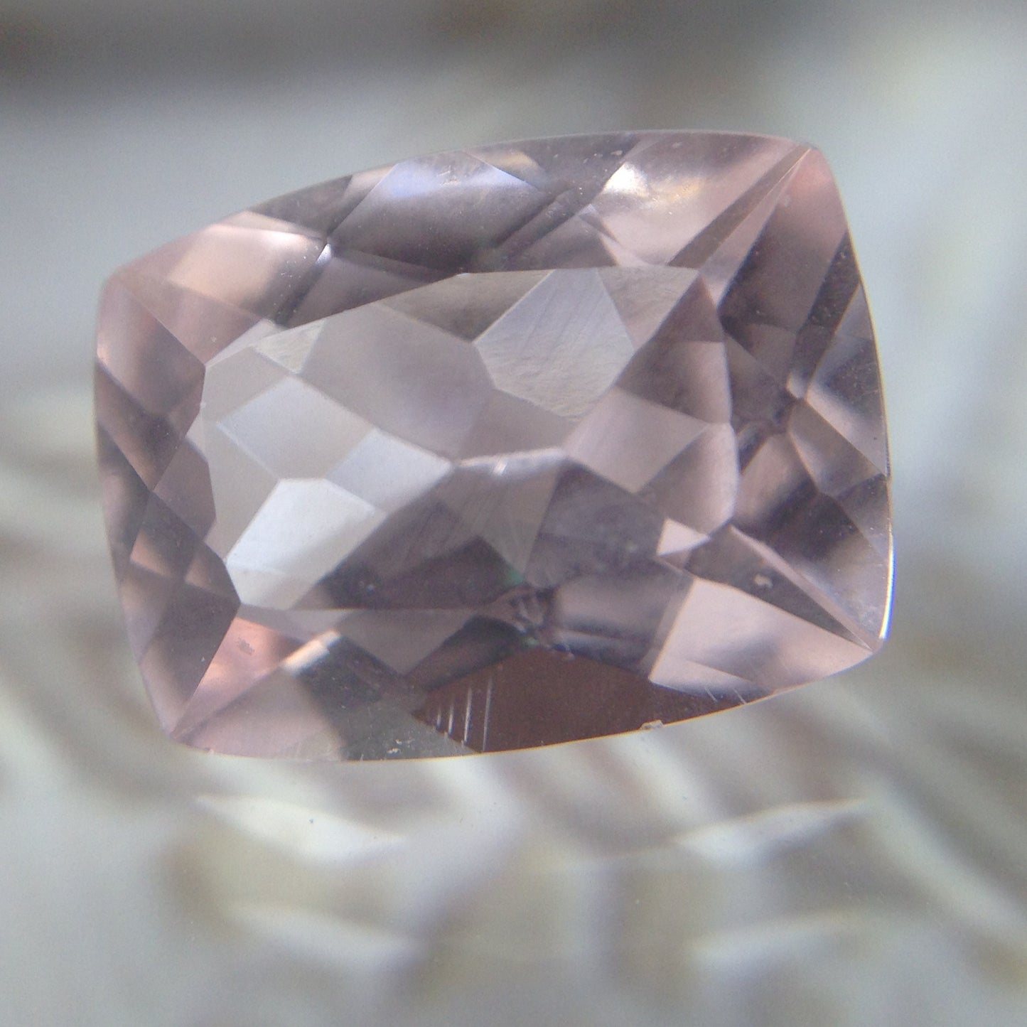 9x7mm Morganite 1.85, Cushion Rectangle Cut Peachy Pink Purple Loose Gem Unmounted Gemstone For Engagement Ring Wholesale Tested Beryl