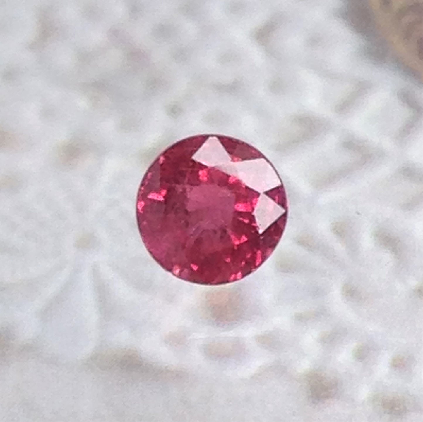 4.4mm Round Natural Ruby Heat Only 0.63 Cts Loose Gemstone Faceted