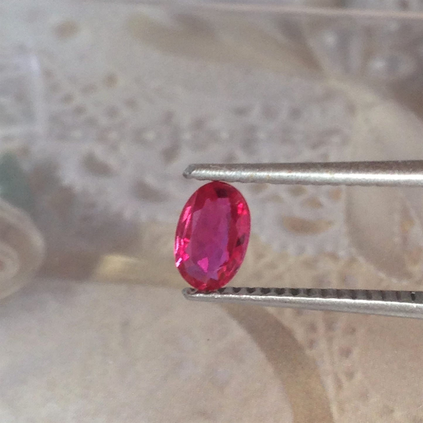 6x4mm Natural Ruby Heat Only 0.43 Carat Oval Cut Loose Faceted Gem