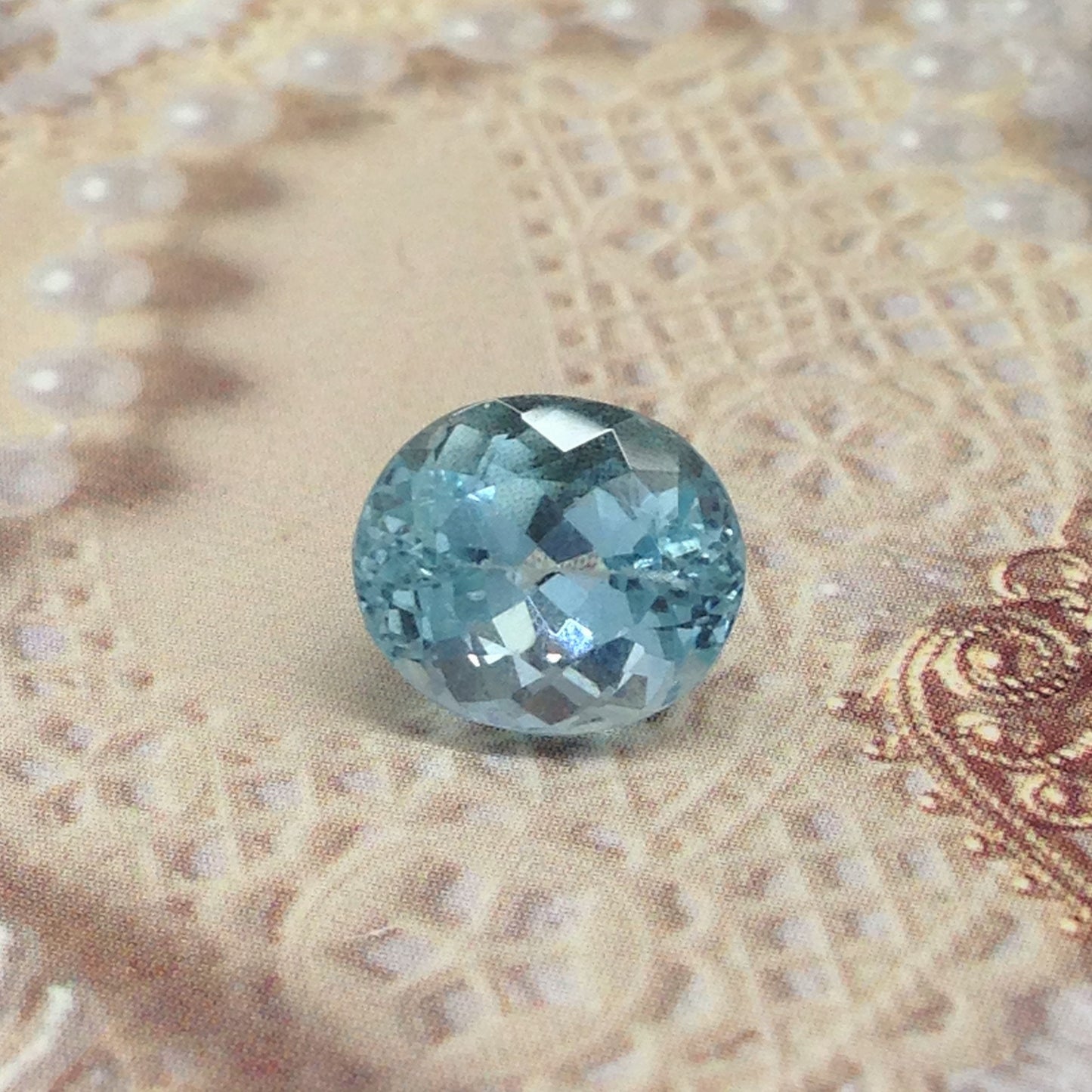 Sky Blue Aquamarine Natural 4 cts 10.5x9mm Light Blue Oval Cut Loose Gem Faceted Gemstone Beryl March Birthstone Tested Wholesale Gems 9x10