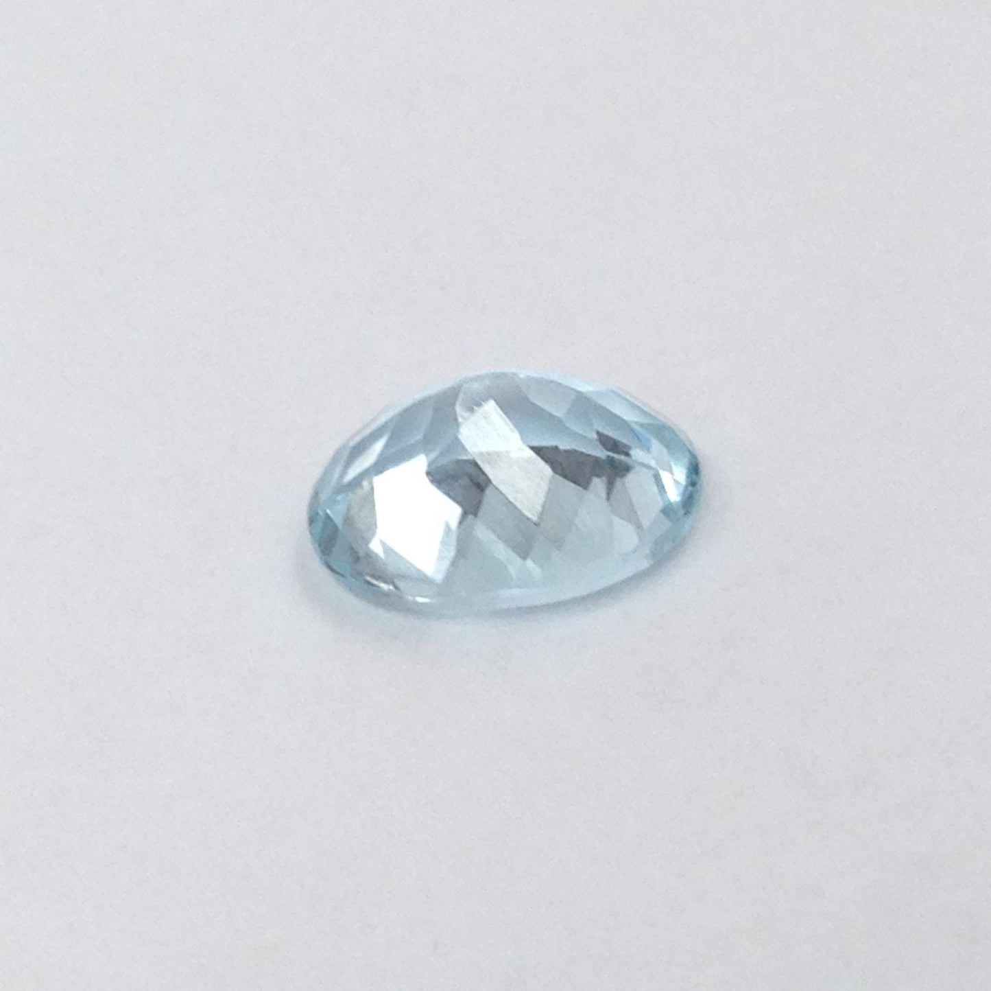 Sky Blue Aquamarine 9x7mm 1.6 carats Light Blue Oval Cut Loose Gem Faceted Gemstone Natural Beryl March Birthstone Tested Wholesale Gem
