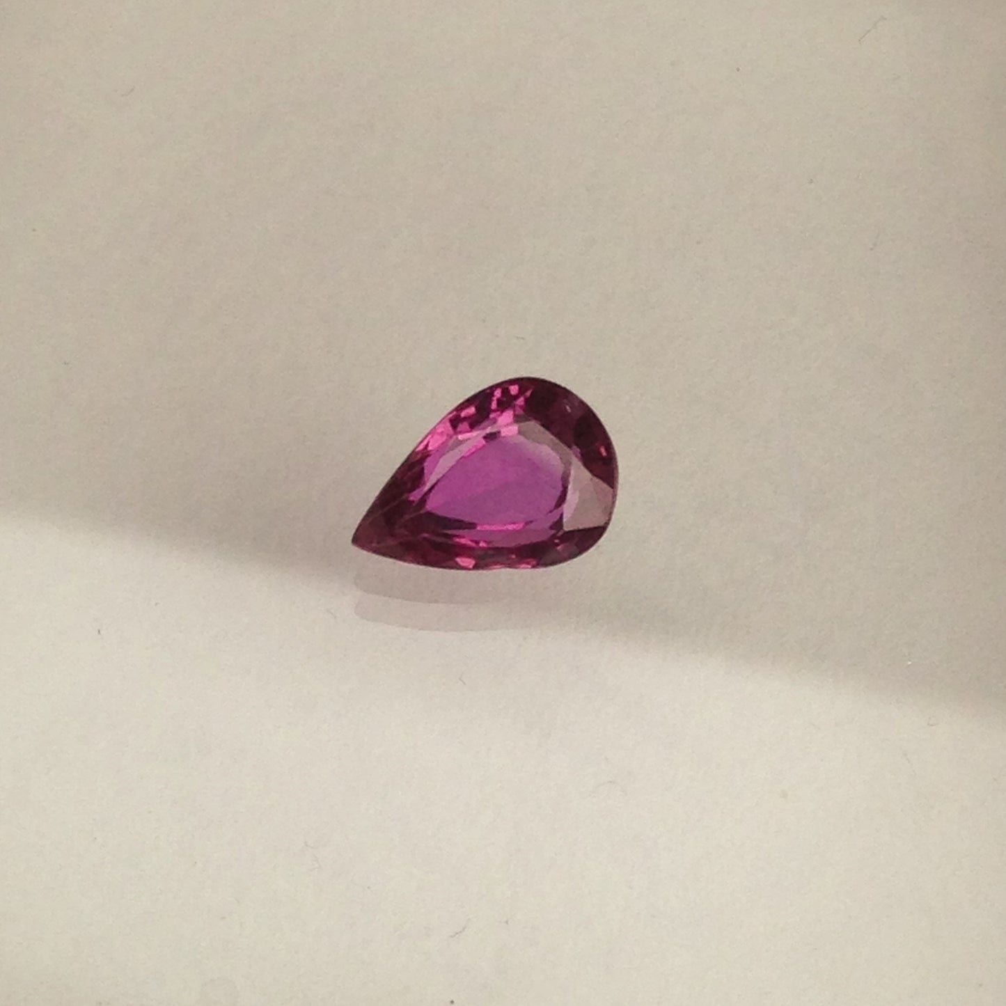 0.73 Carat Natural Purplish Red Sapphire 6.8x4.7mm Loose Gemstone Faceted Corundum Pear Cut