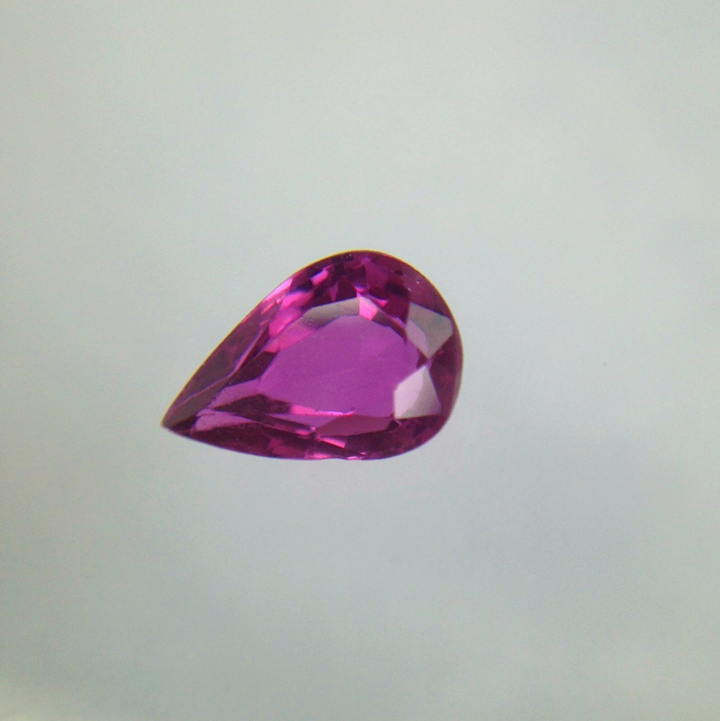 0.73 Carat Natural Purplish Red Sapphire 6.8x4.7mm Loose Gemstone Faceted Corundum Pear Cut