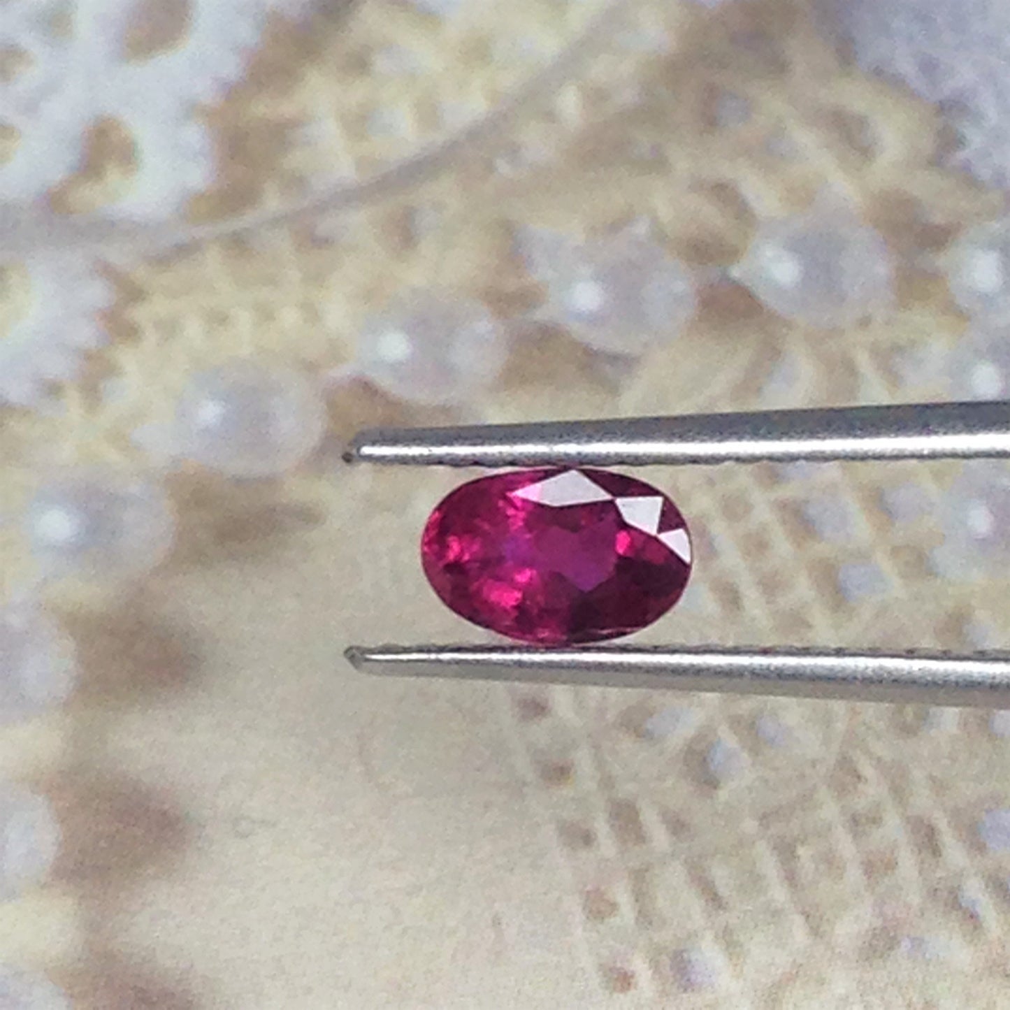 6x4mm Natural Ruby 0.56 Carat Heat Only Loose Gemstone Faceted Oval Cut Red July Birthstone