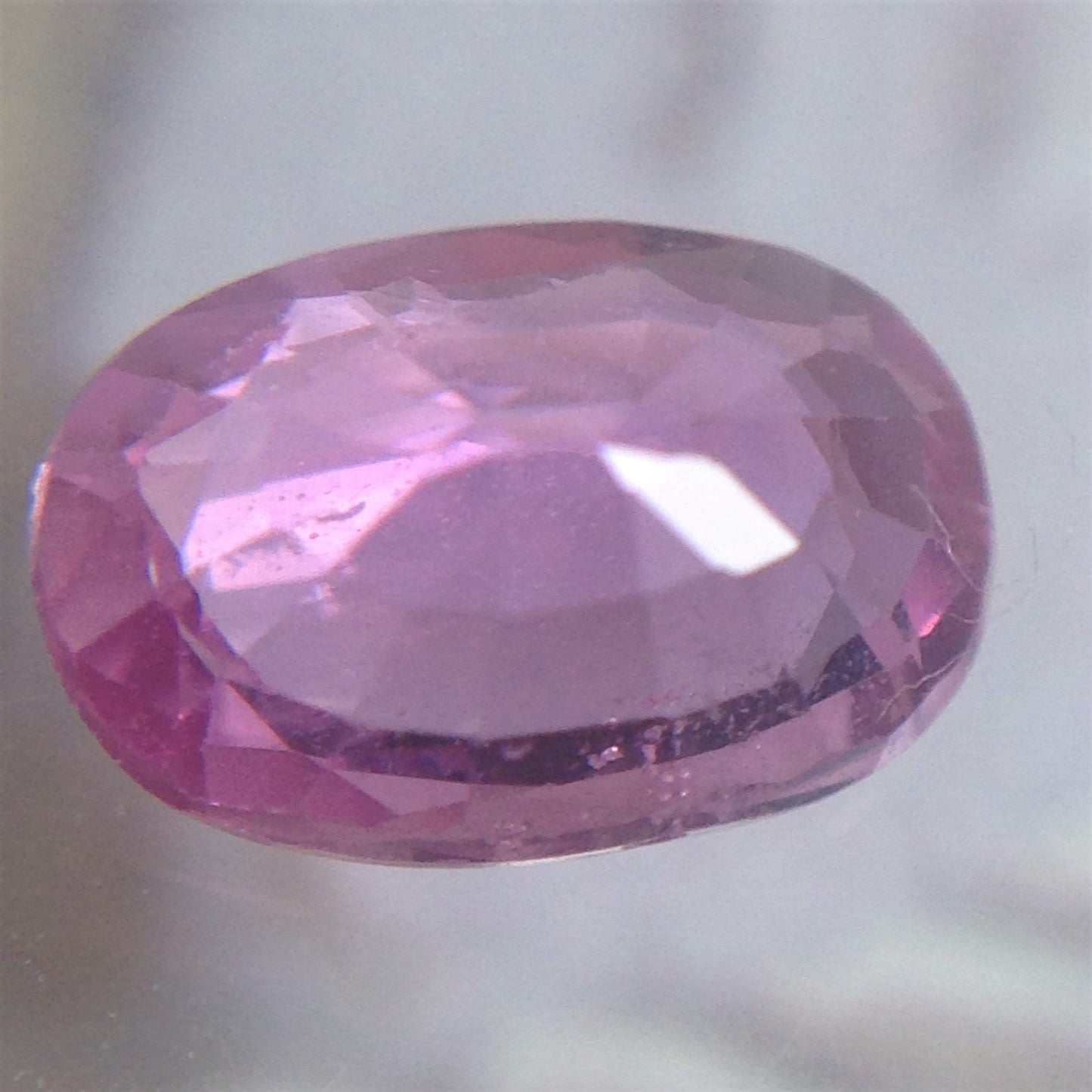 7x5mm Natural Pink Sapphire 0.96 Carats Oval Cut Faceted Loose Gemstone