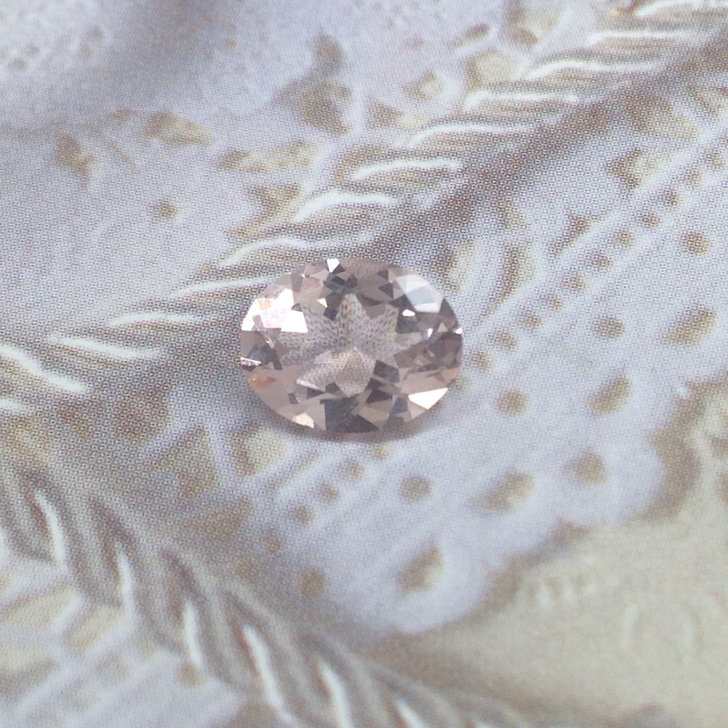 1.49 ct Morganite 9x7mm Oval Cut Peach Color Faceted Loose Wholesale Gemstone