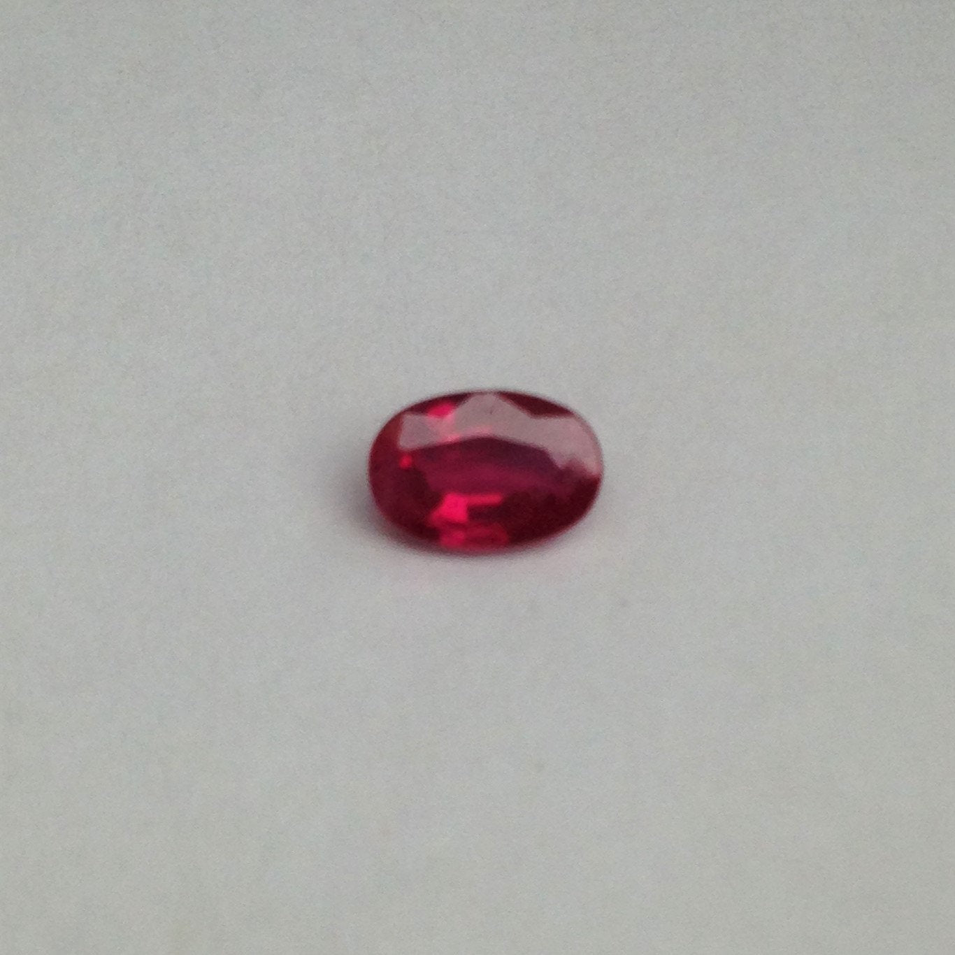 6x4mm Natural Ruby 0.59 Carat Loose Faceted Gem Corundum Oval Cut, Pink Red