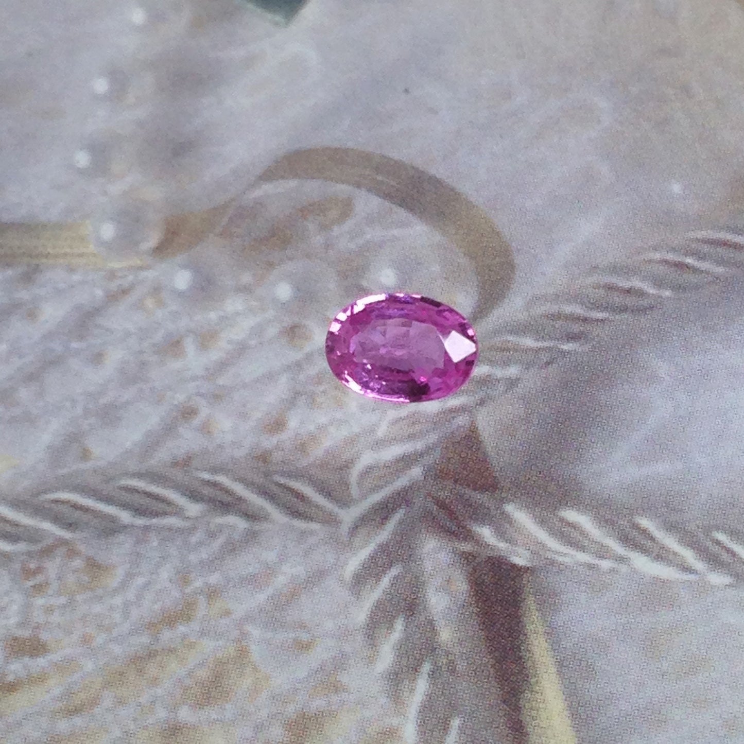 7x5mm Natural Pink Sapphire 0.91 Carat Oval Cut Loose Gemstone