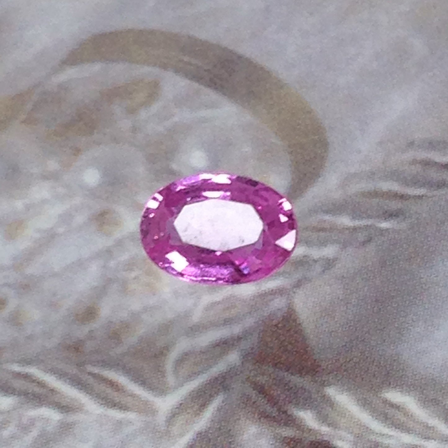 7x5mm Natural Pink Sapphire 0.91 Carat Oval Cut Loose Gemstone