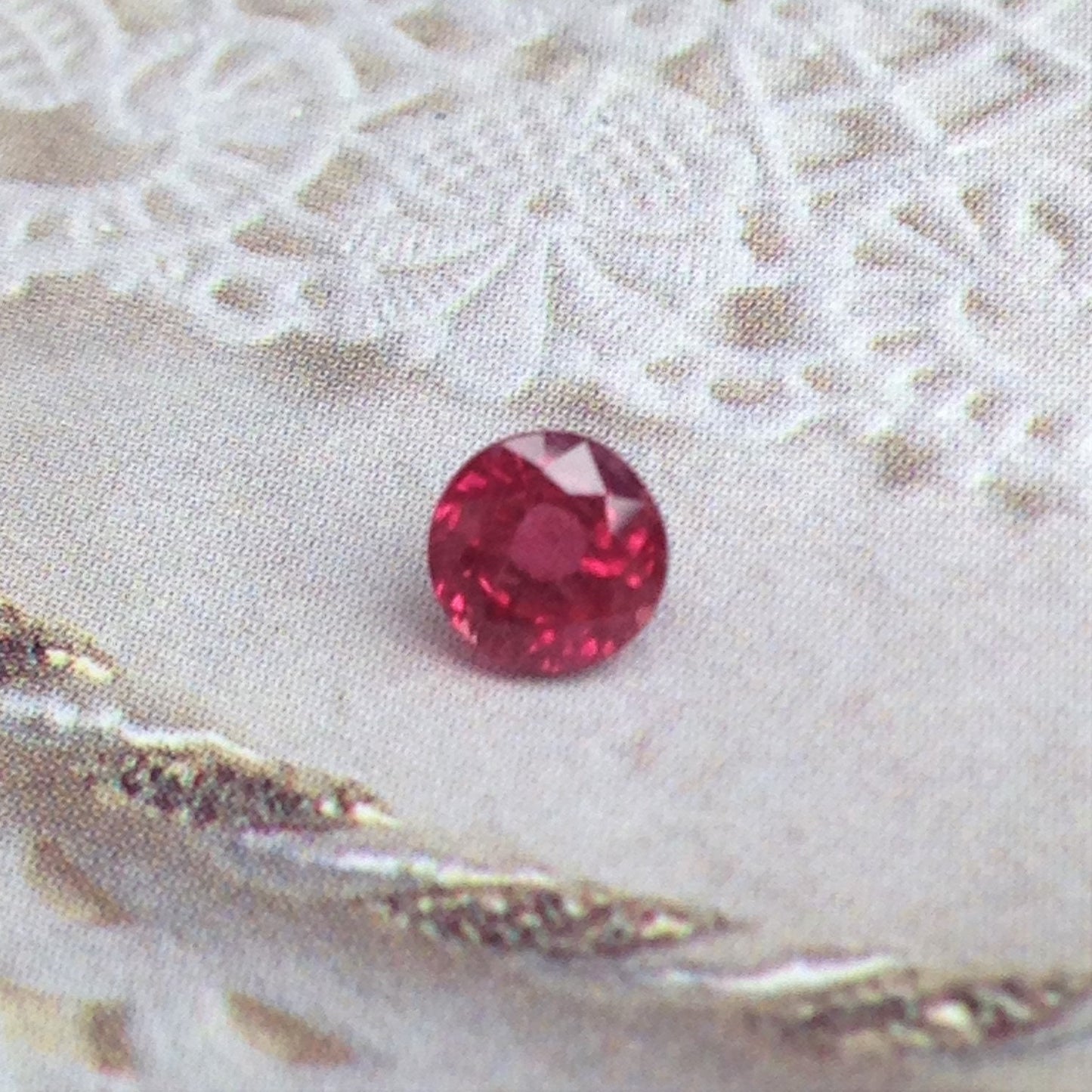 4.4mm Round Natural Ruby Heat Only 0.63 Cts Loose Gemstone Faceted