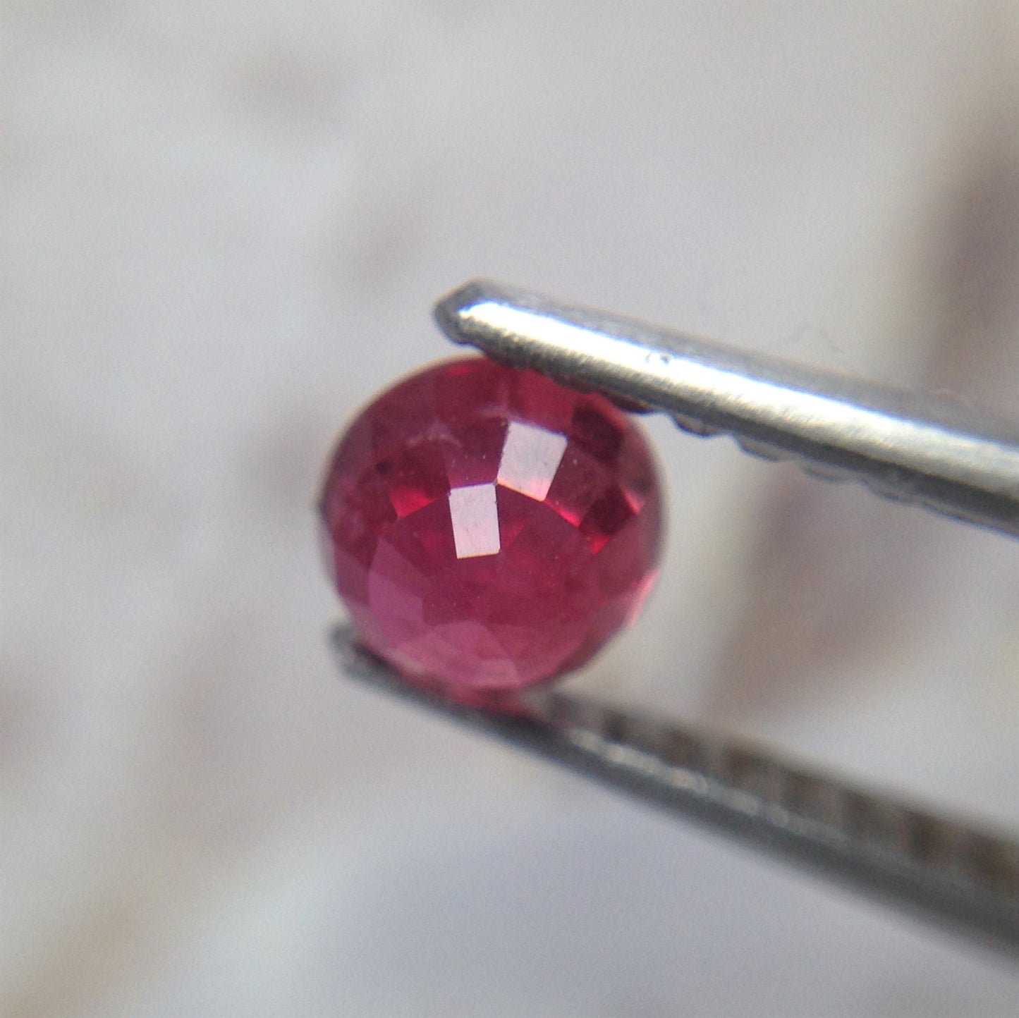 4.4mm Round Natural Ruby Heat Only 0.63 Cts Loose Gemstone Faceted