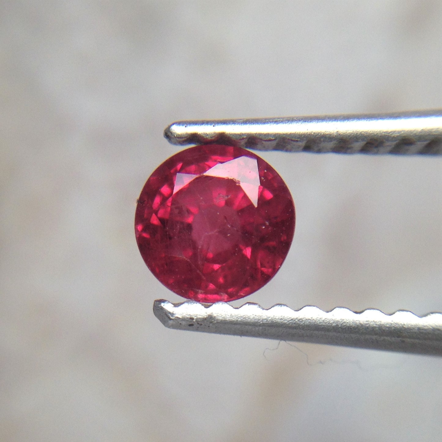 4.4mm Round Natural Ruby Heat Only 0.63 Cts Loose Gemstone Faceted