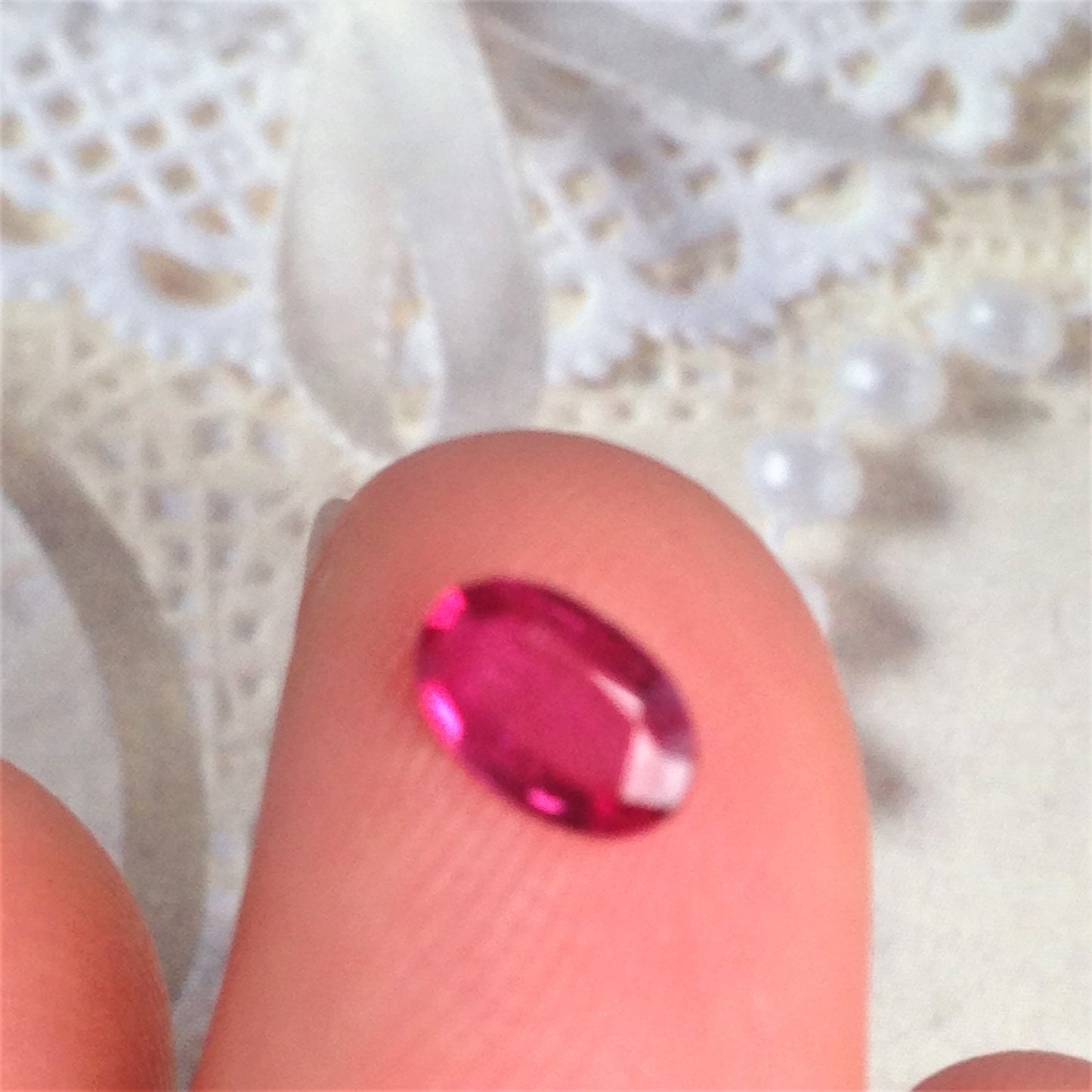 6x4mm Natural Ruby Heat Only 0.43 Carat Oval Cut Loose Faceted Gem
