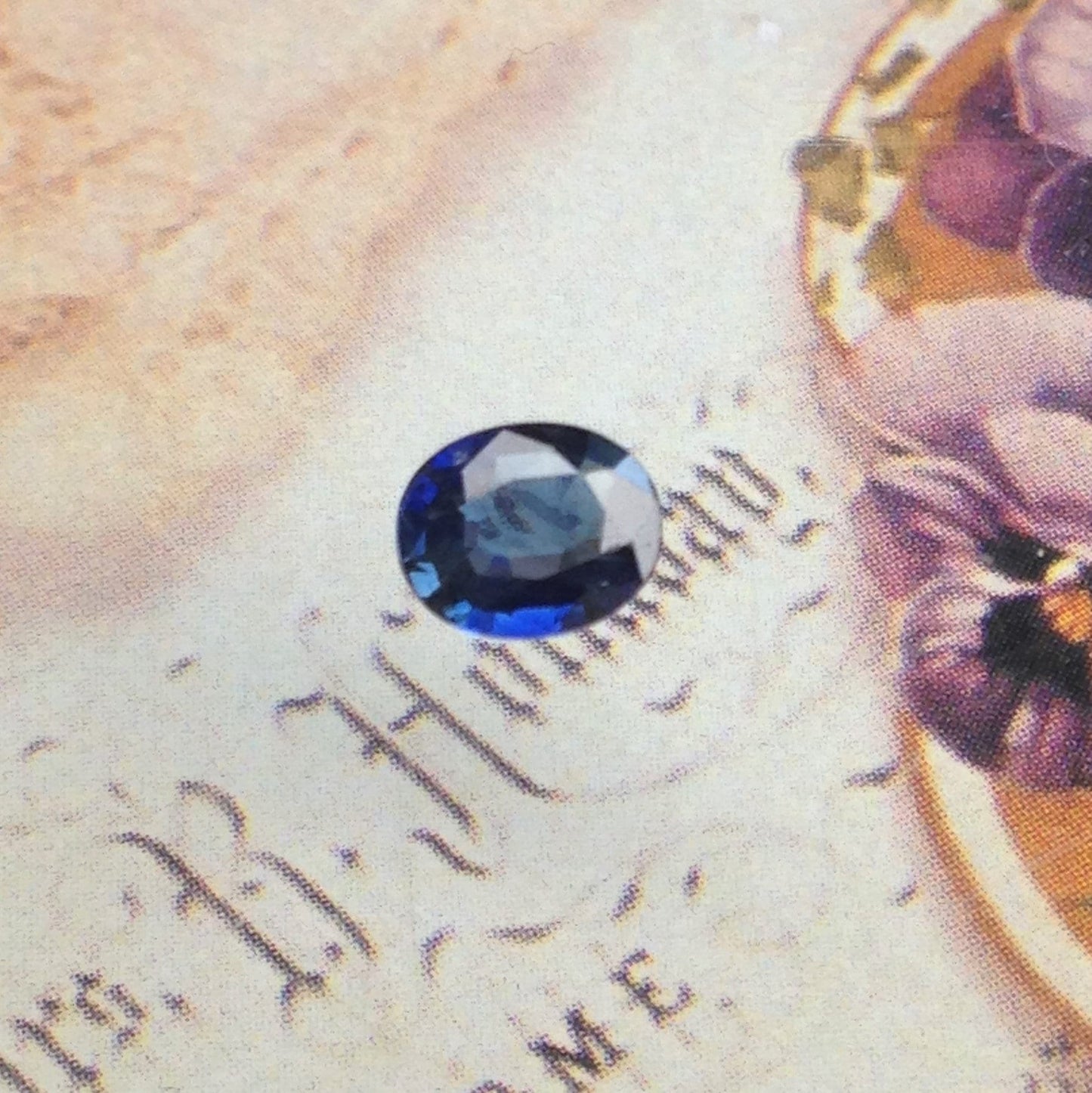 0.75 Carat Natural Blue Sapphire 6.5x5.3mm Oval, Blue Wholesale Faceted Loose Gemstone