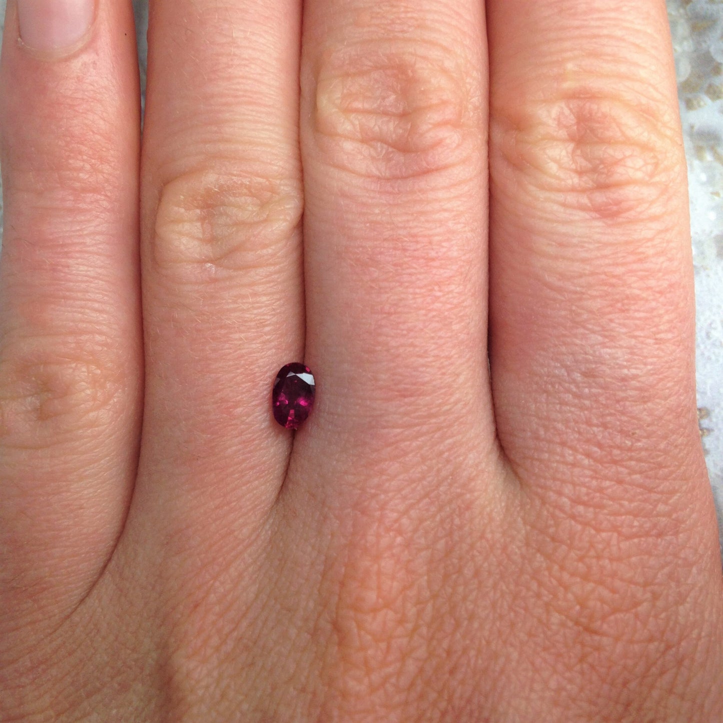 6x4mm Natural Ruby 0.56 Carat Heat Only Loose Gemstone Faceted Oval Cut Red July Birthstone