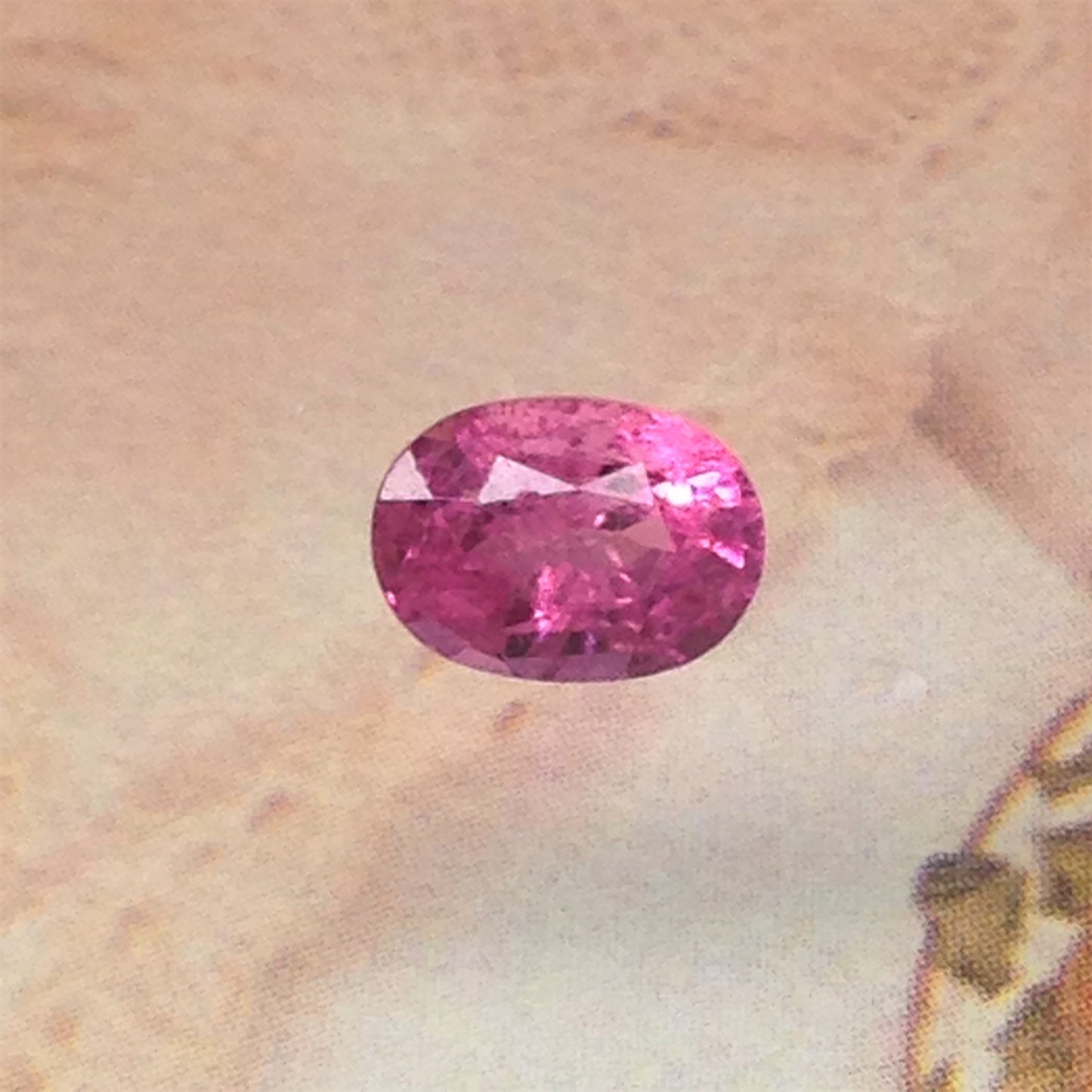 7x5mm Natural Pink Tourmaline 1.06 Carats Tested Stone Wholesale Gems Faceted Loose Gemstone Red Oval Cut Unmounted For Gold Jewelry