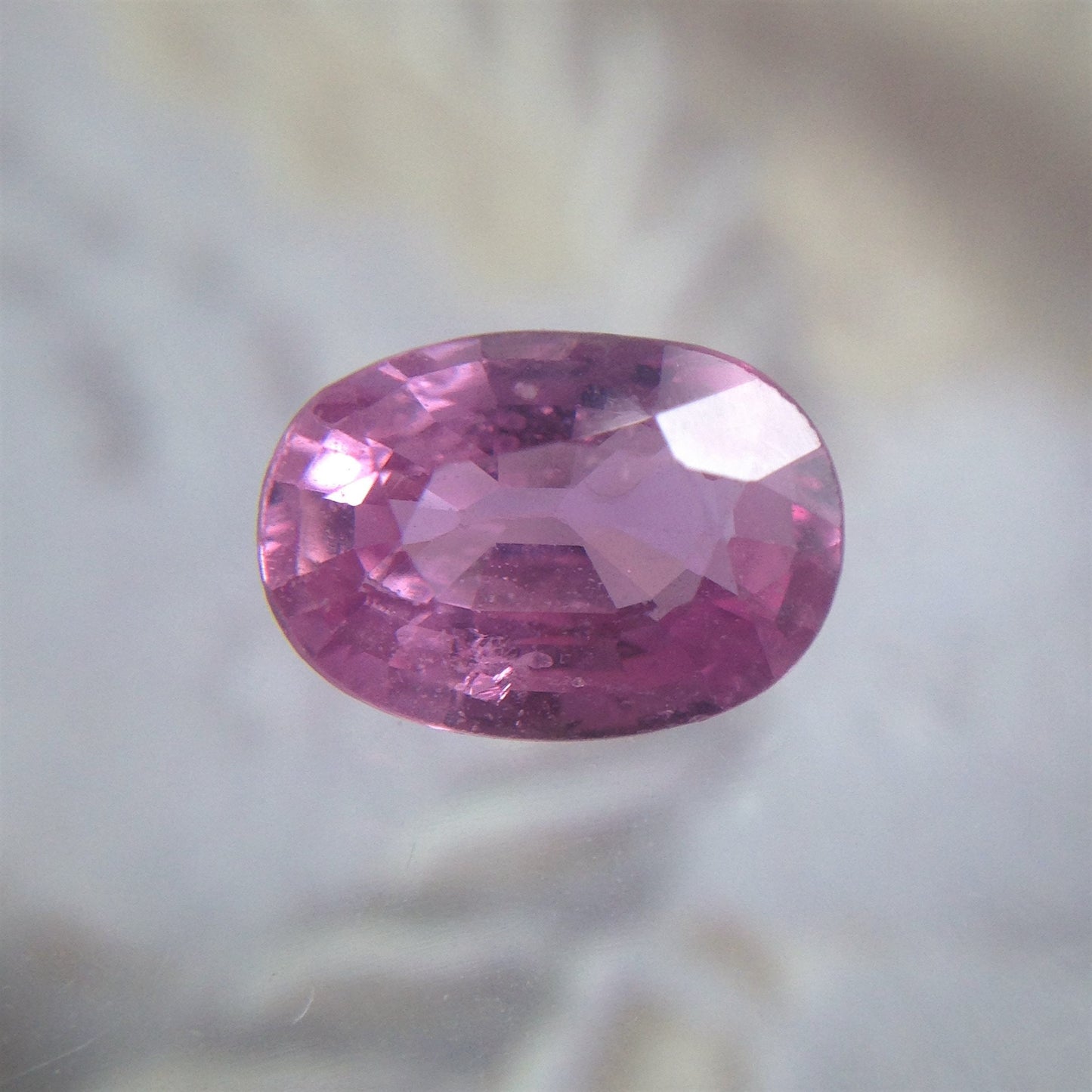 7x5mm Natural Pink Sapphire 0.96 Carats Oval Cut Faceted Loose Gemstone