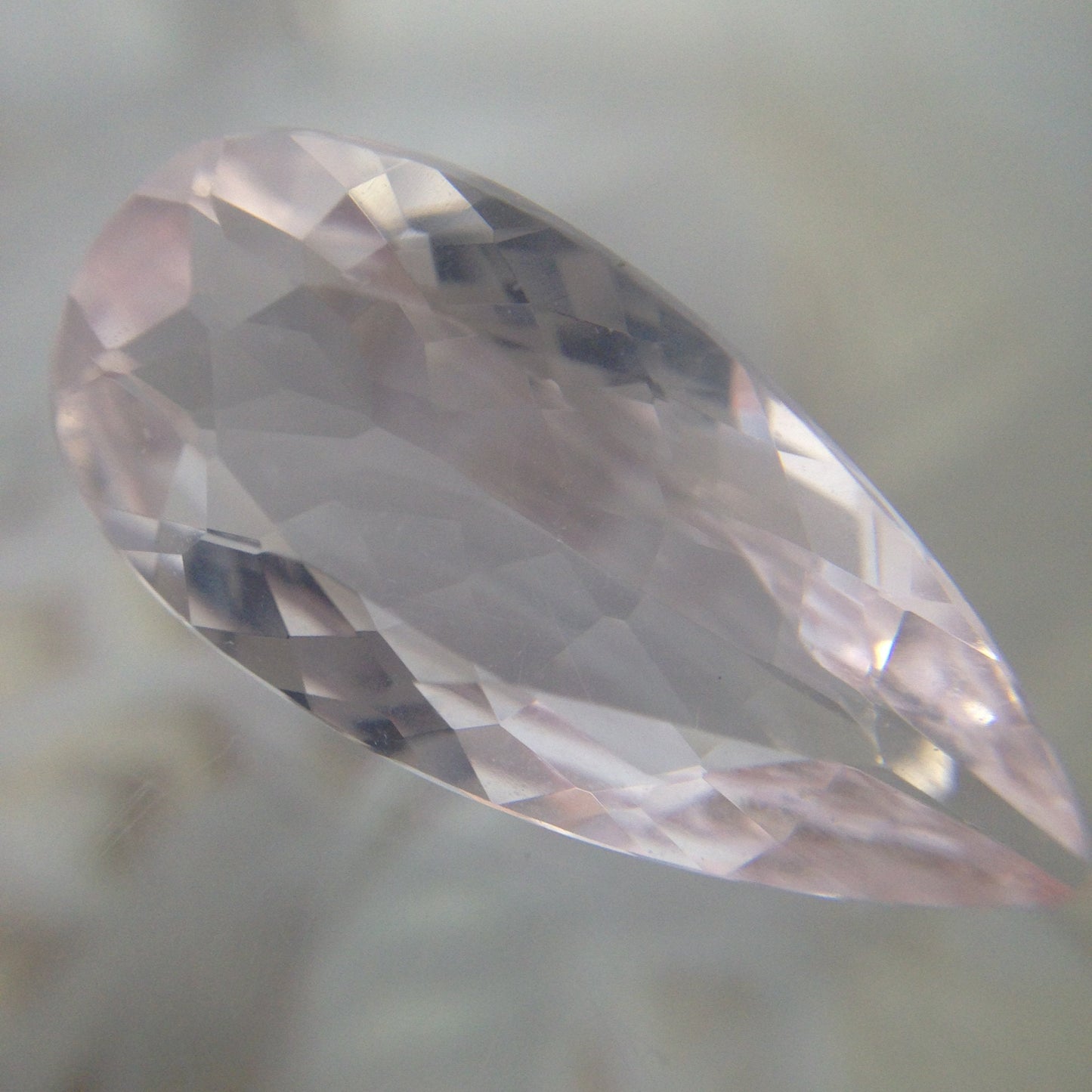 18x9mm Morganite 4.63 Carat Pear Cut, Purplish Pink Loose Gemstone